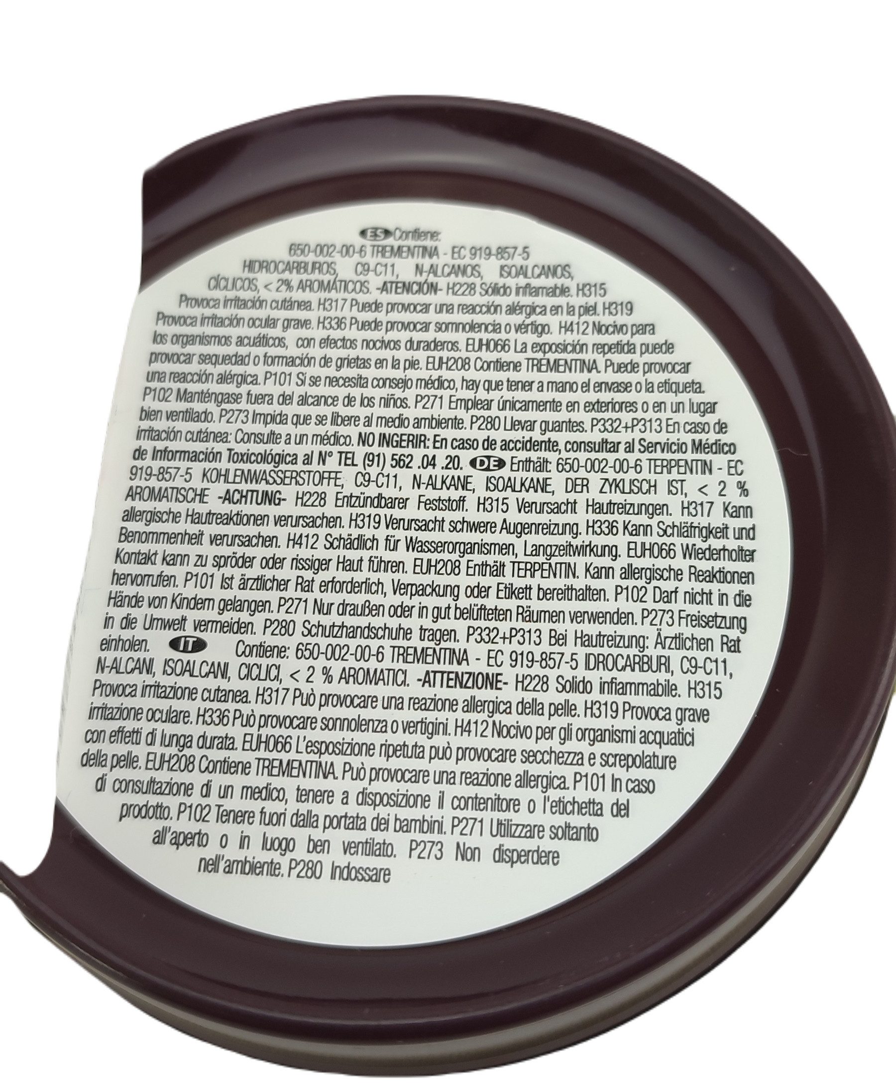 Saphir Erdschachtverlängerung SAPHIR Pate de Luxe 50ml Wachs Bordeaux-Burgundy 50 ml