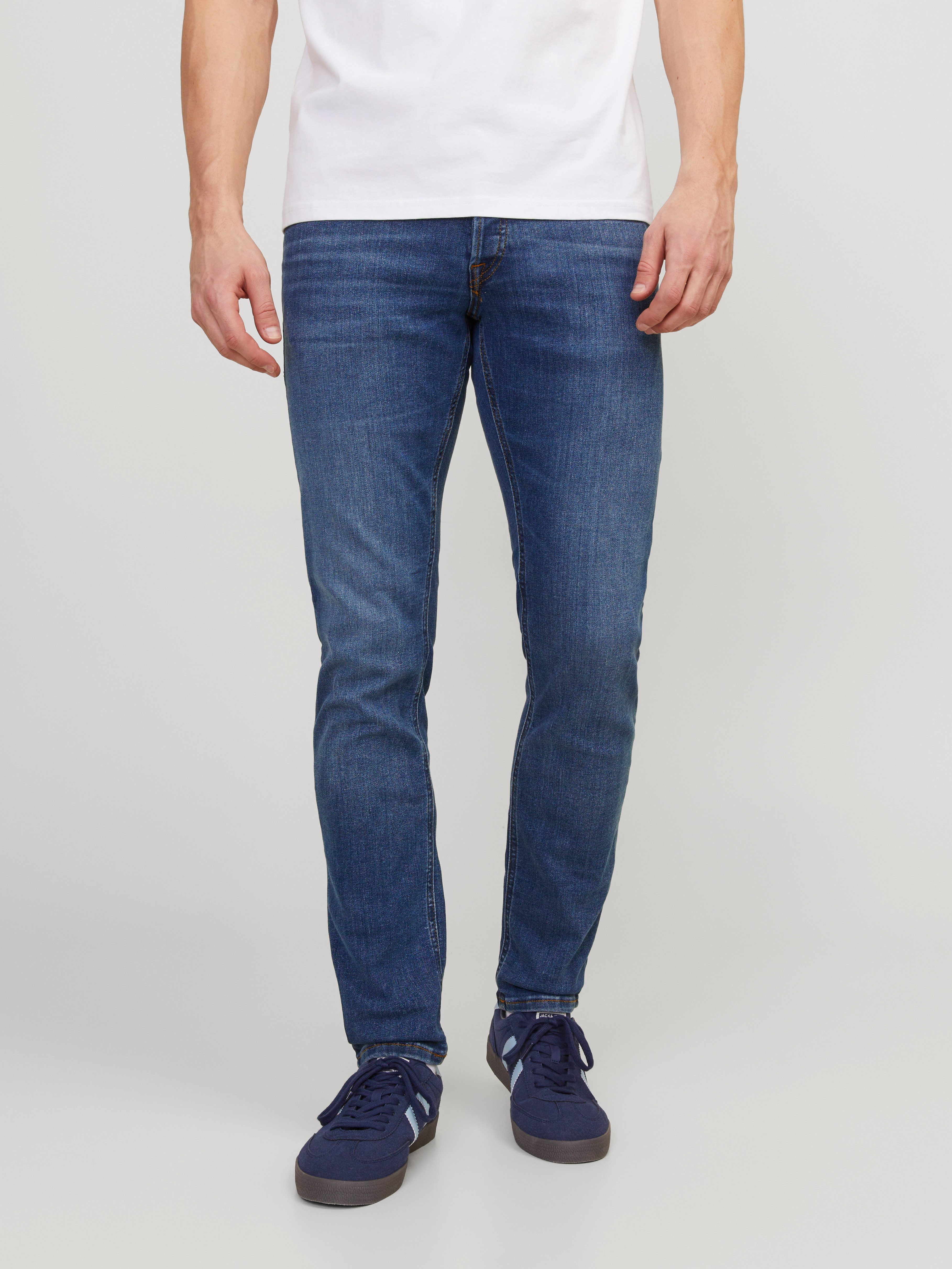 Jack & Jones Slim-fit-Jeans JJIGLENN Slim-Fit mit Stretch und praktischer 5-Pocket-Form Baumwollmischung, slim fit