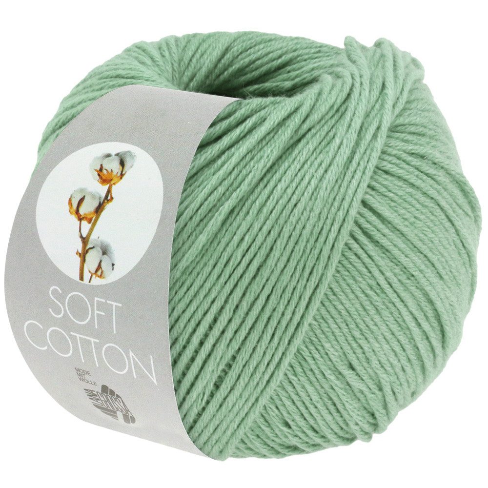 LANA GROSSA SOFT COTTON Häkelwolle, 140 m (weiches, vielseitiges Garn für höchsten Tragekomfort), 50 g
