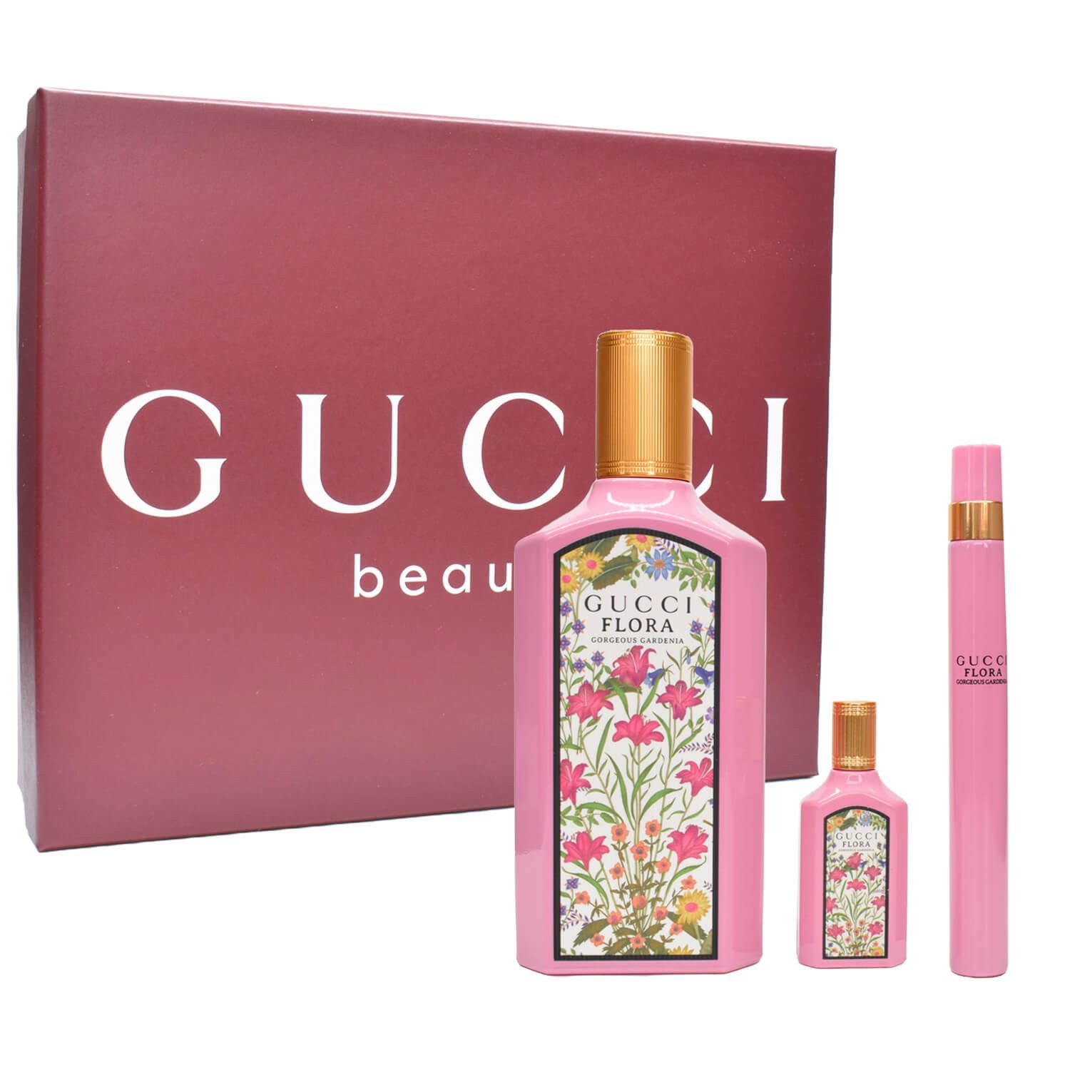 Duft-Set Flora Gorgeous Gardenia EDP 100 ml + 10 ml Stick + 5 ml Miniatur