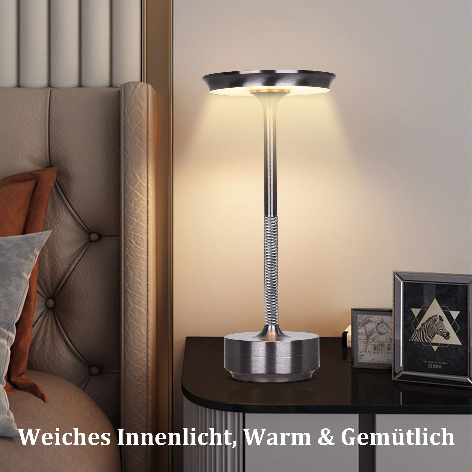 LMaxhome USB-Tischleuchte LED Wiederaufladbare Kabellose Akku günstig online kaufen