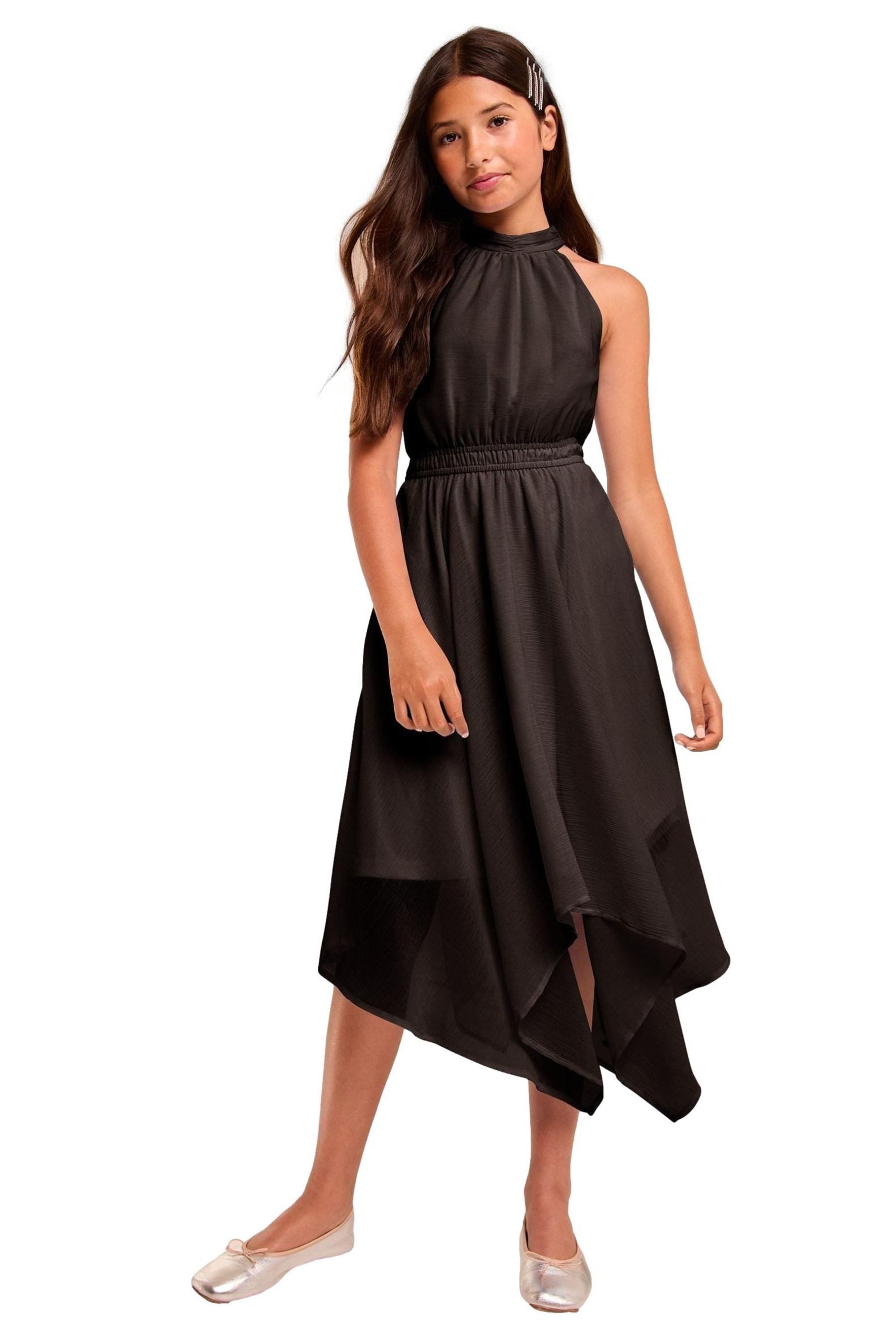 LIPSY Partykleid Lipsy festliches Neckholder-Kleid mit Zipfelsaum (1-tlg)