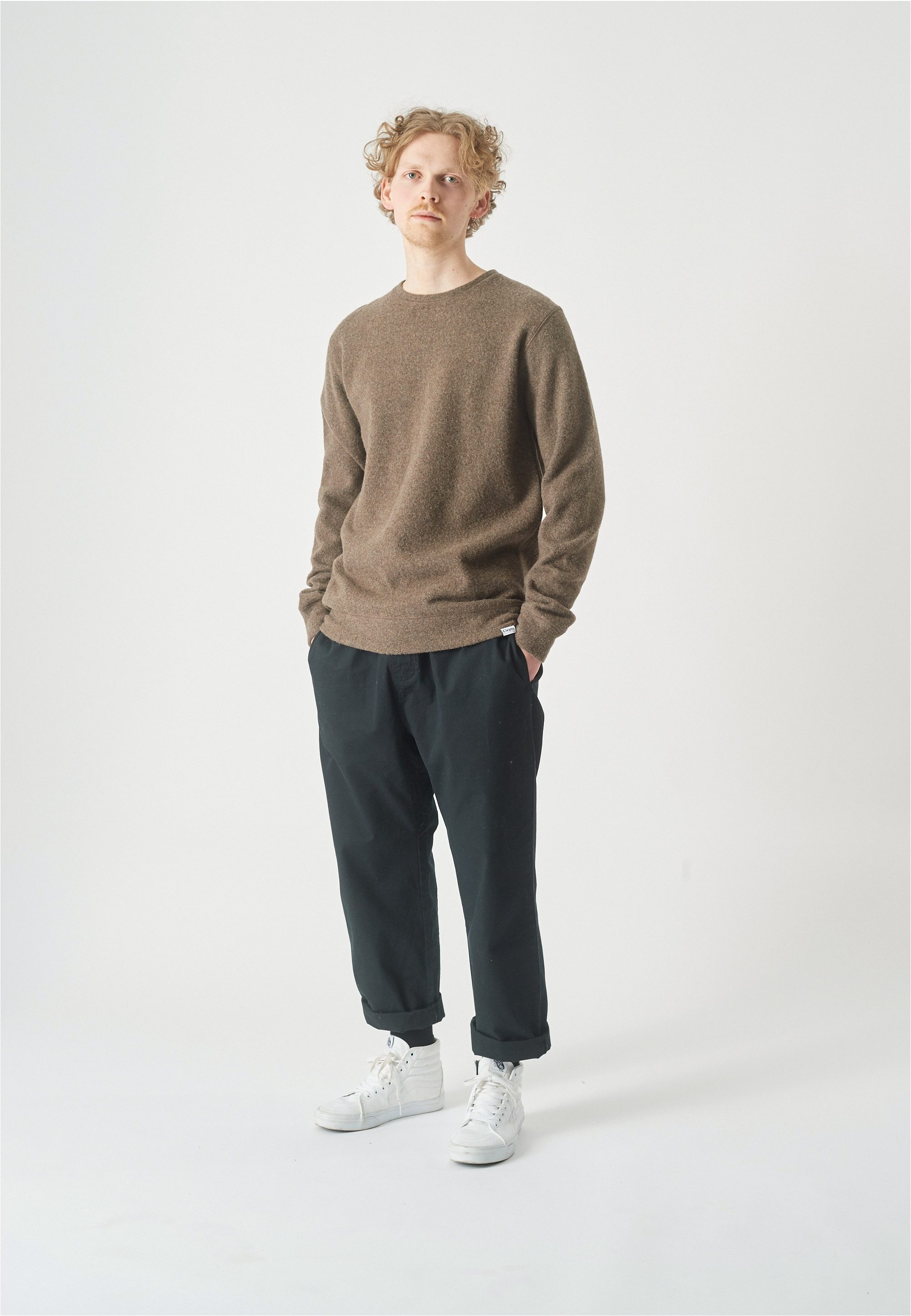Cleptomanicx Sweatshirt Noitch aus gebondeter Wolle 