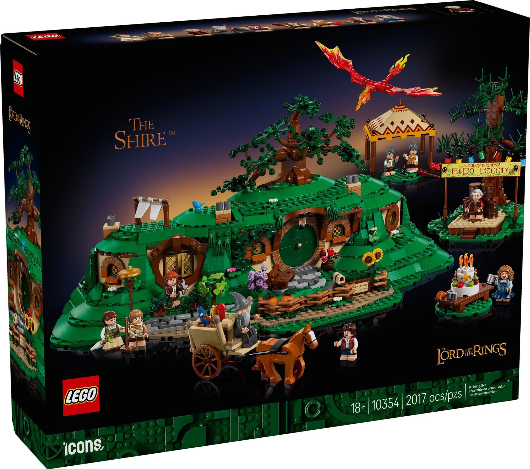 LEGO® Icons 10354 Der Herr der Ringe: Das Auenland Konstruktionsspielsteine günstig online kaufen