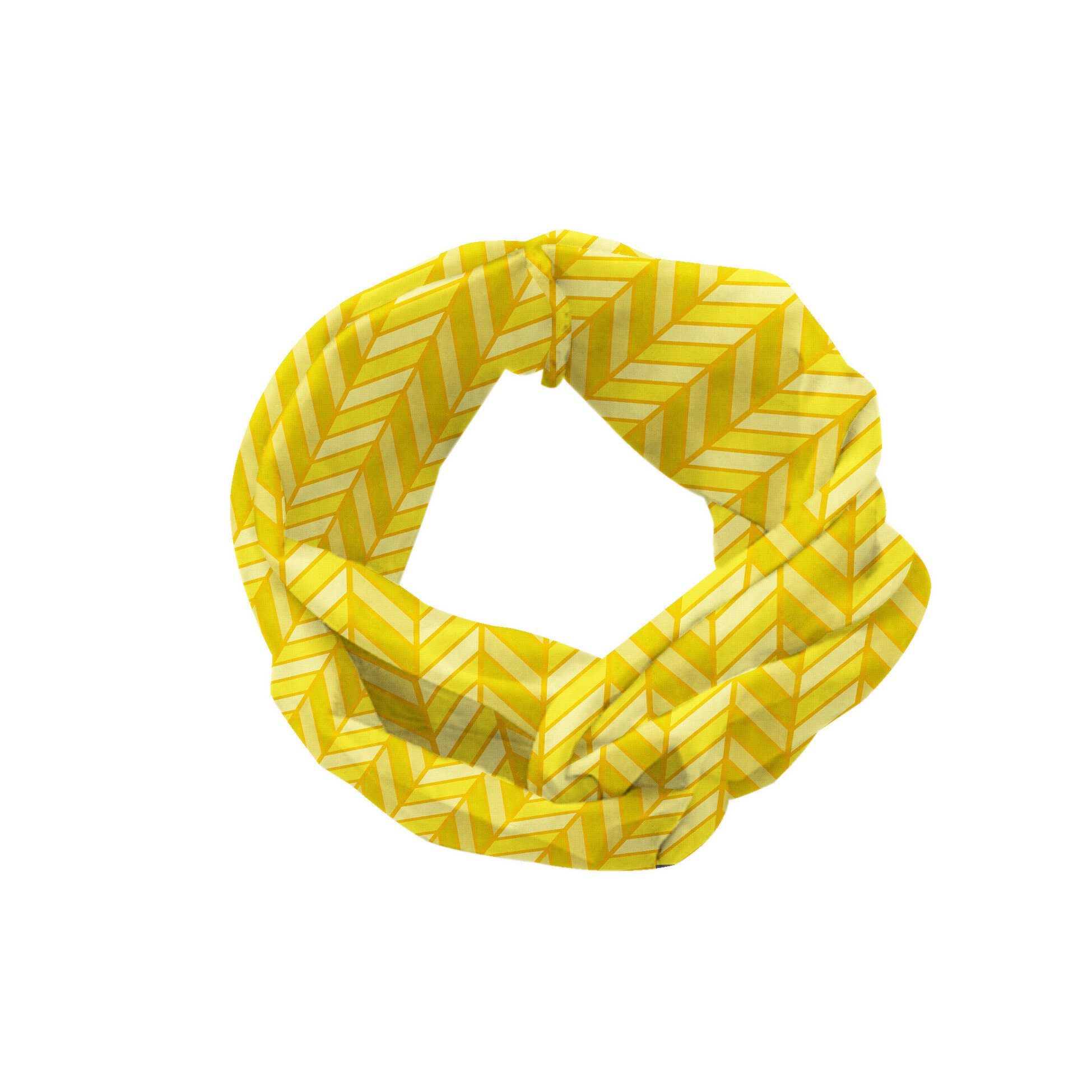 accessories Yellow Chevron Angenehme und Retro Vertikal Abakuhaus Elastisch Stirnband alltags