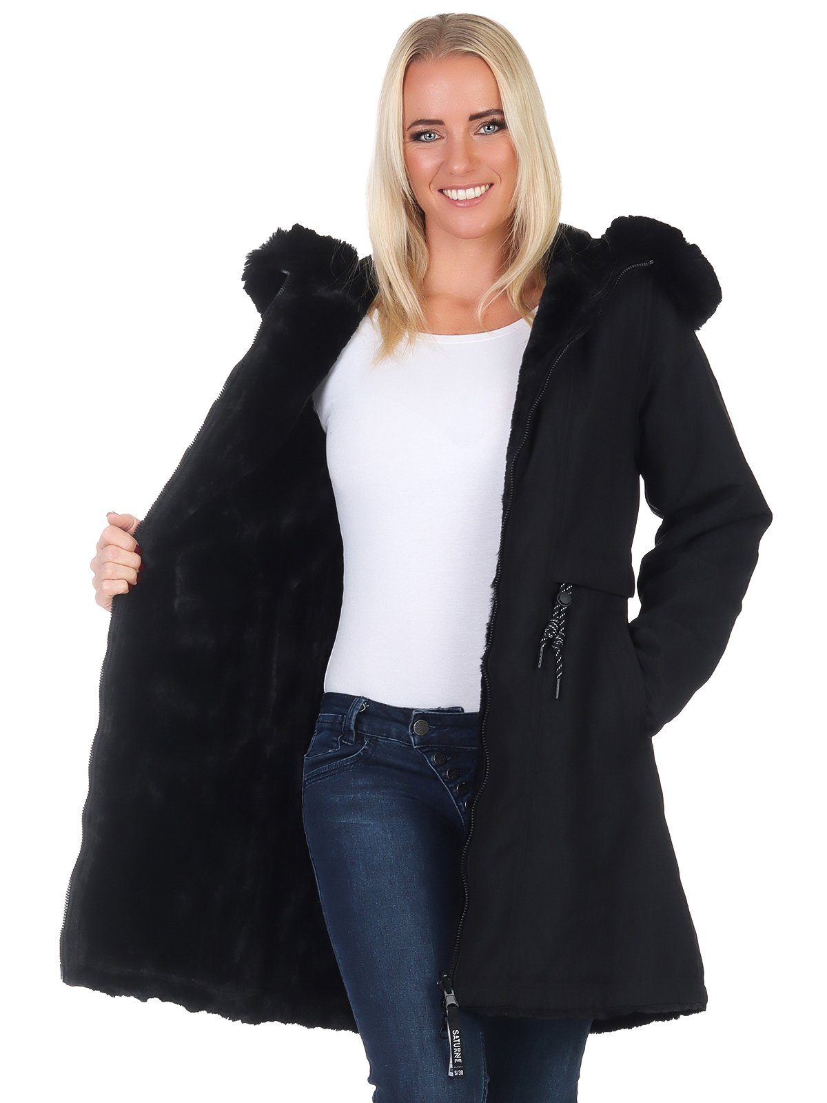 Aurela Damenmode Parka Winterjacke für Damen günstig online kaufen