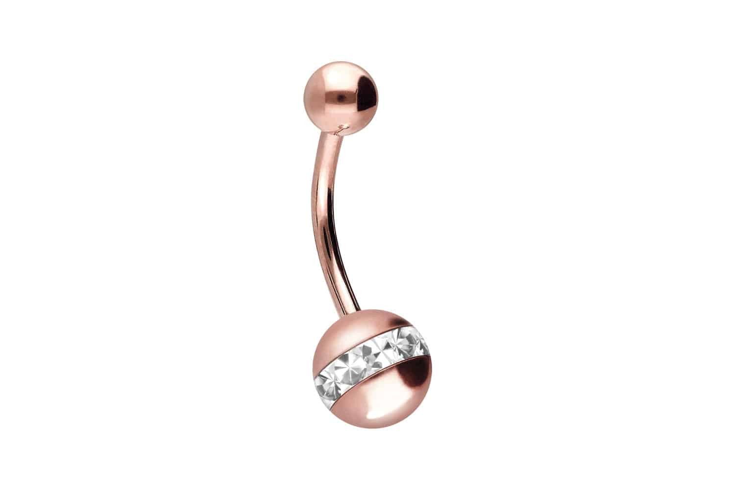 PIERCINGLINE Bauchnabelpiercing Chirurgenstahl Bananabell EPOXY-RING- + günstig online kaufen