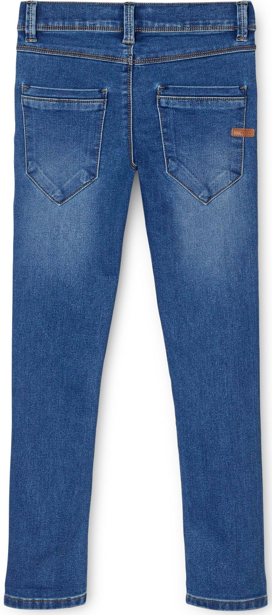 NKMSILAS Name Blau PANT It Stretch-Jeans DNMTAX