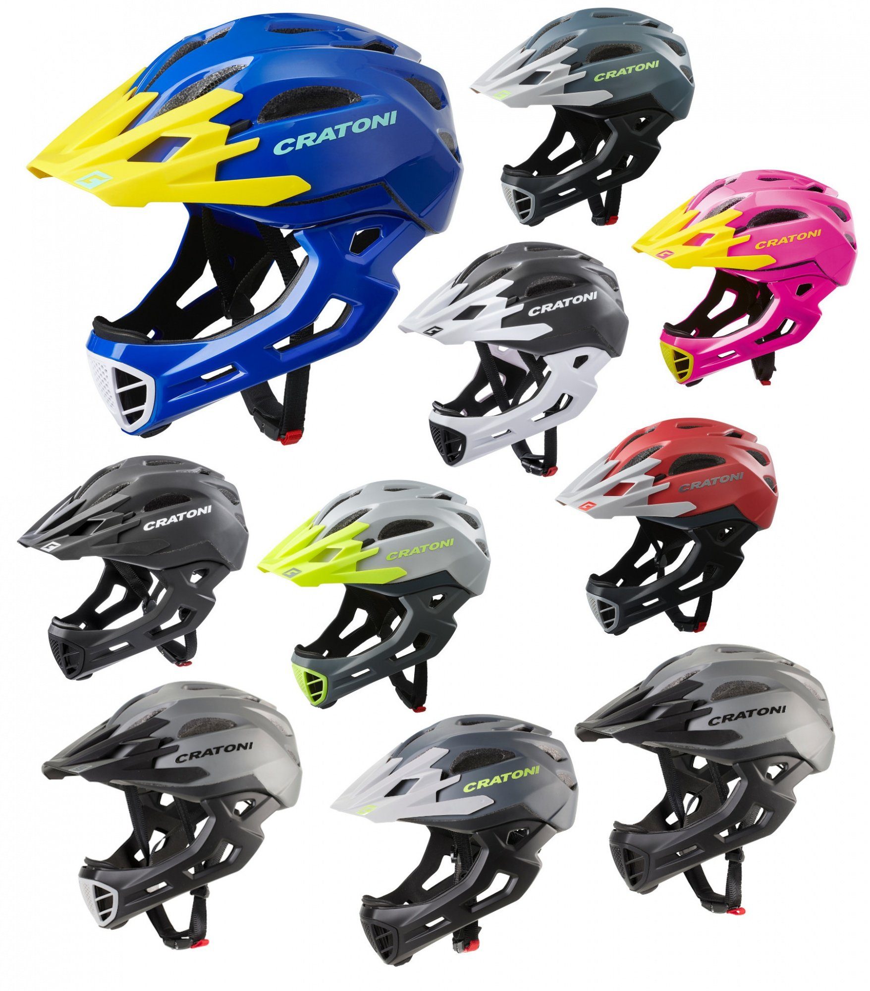 Cratoni Fahrradhelm C-Maniac Fullfacehelm Downhill Freeride BMX Helm