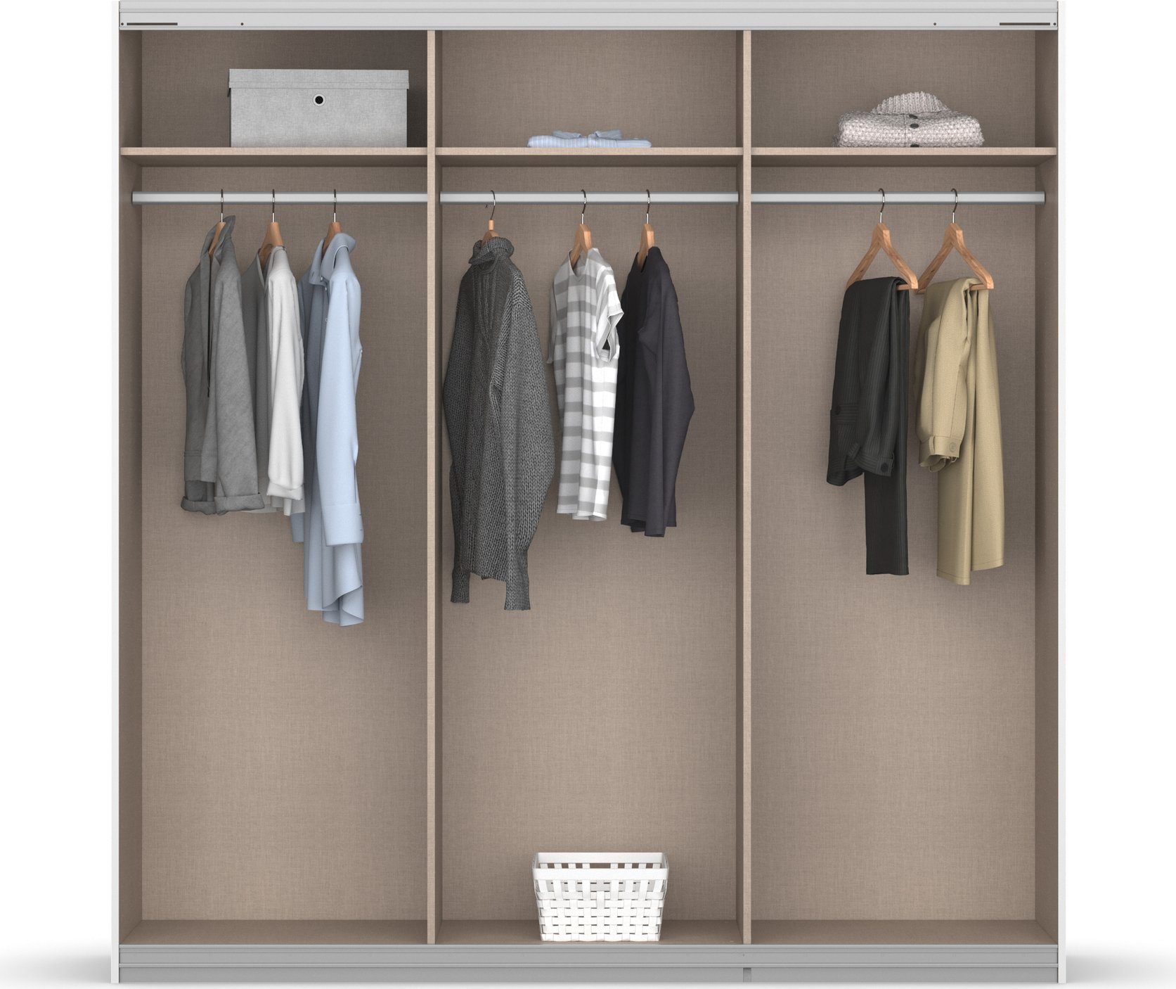 OTTO home Kleiderschrank Mehrzweckschrank Aktenschrank Möbel Mietswohnung TOPSELLER OTELI (3 Ausstattungen BASIC/CLASSIC/PREMIUM (inkl. SOFT-CLOSE-FUNKTION) Breiten 203/271/315/360 cm Höhen 210/229 cm MADE IN GERMANY