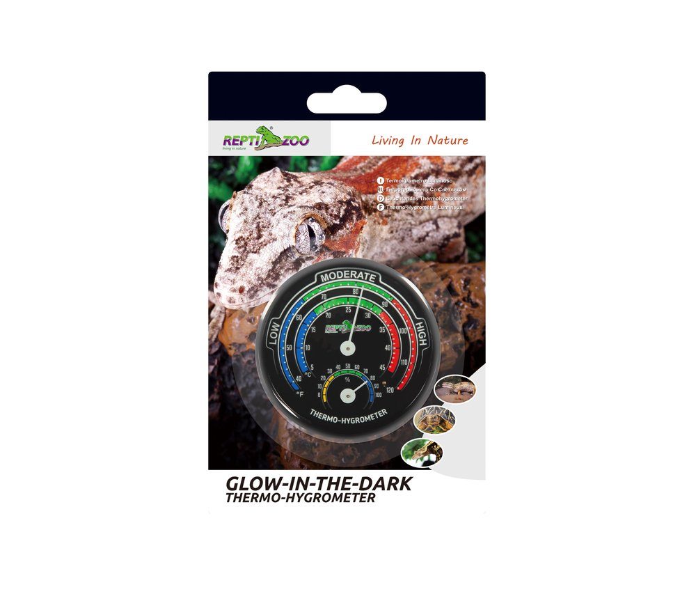 ReptiZoo Terrarium ReptiZoo Thermo-/Hygrometer - leuchtet im Dunkeln (RHT04)