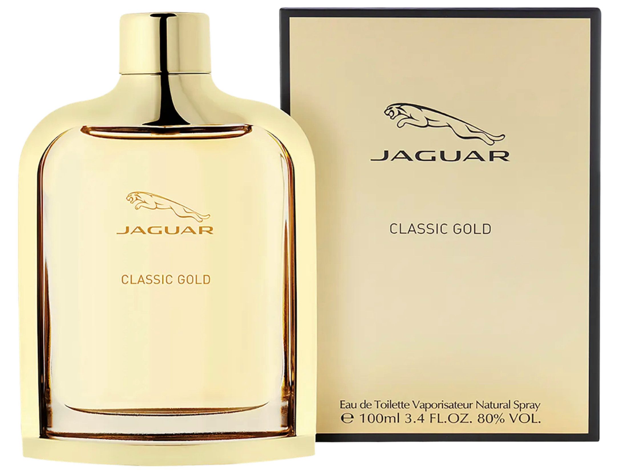 Jaguar Туалетная вода Classic Gold & Classic Black Spray Edt Versiegelt 100 ML, Luxus, Energie und zeitlose Eleganz