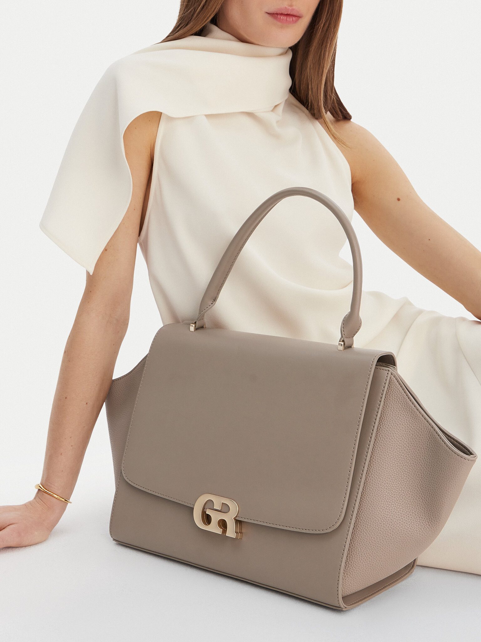 GINO ROSSI Handtasche Gino Rossi Damenhandtasche Beige Gino Rossi-EO-KY-183 TAUPE