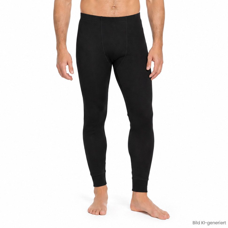 HERMKO Lange Unterhose 3570 ohne Eingriff, 100 % 100 % Bio-Baumwolle, Dehnbund