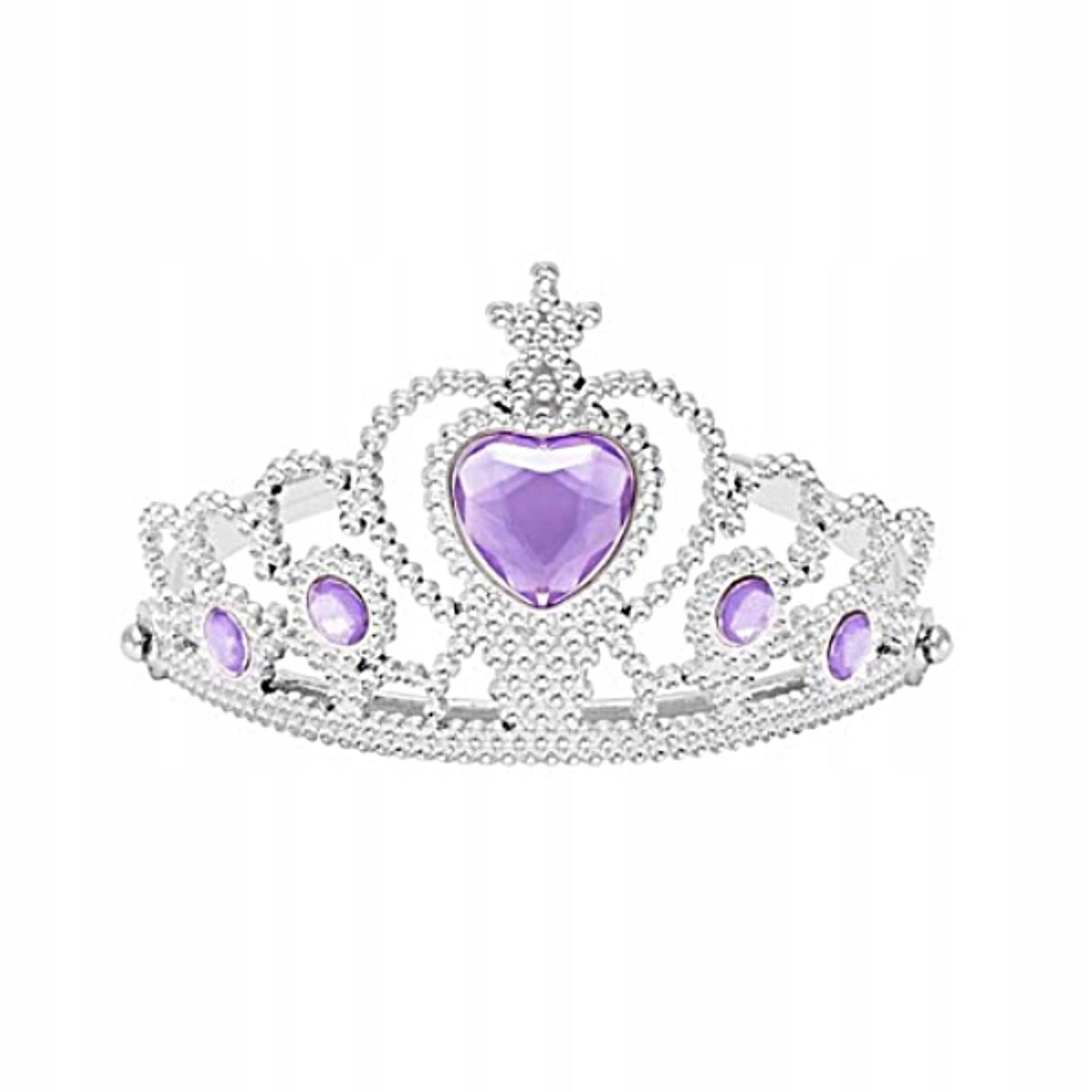 Hopki Kostüm 3-teiliges Prinzessinnen-Set: Krone, Zepter & Handschuhe, lila