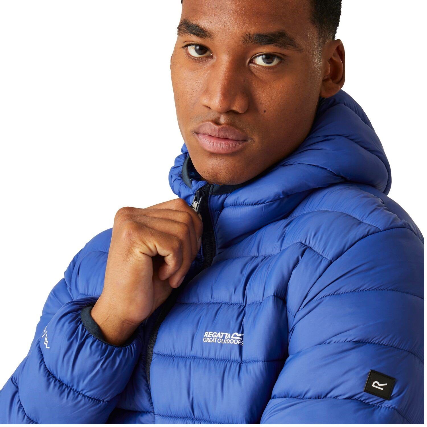 Regatta Funktionsjacke Kapuze Jacke Blau Baffle Herren Marizion mit für