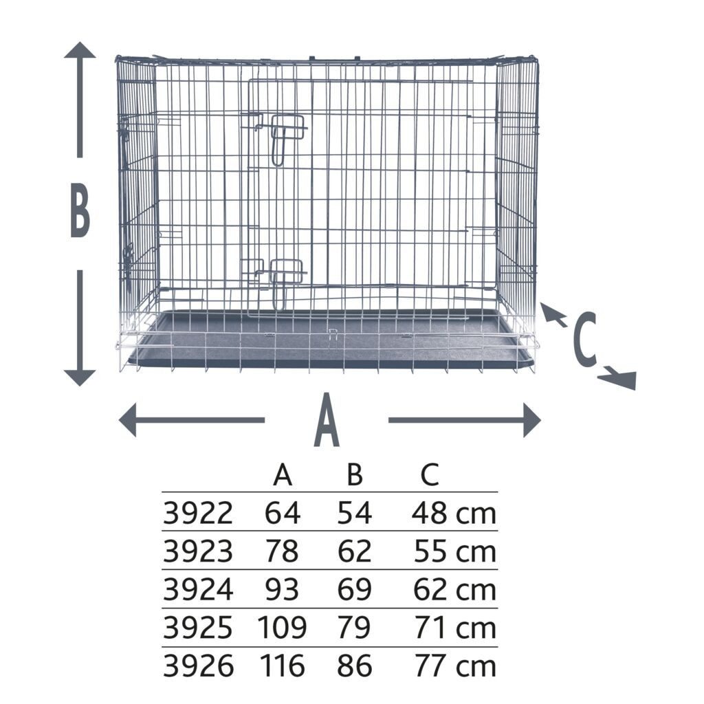 TRIXIE Hunde-Transportbox Hundebox Home - diverse - 64 × 54 × 48 cm