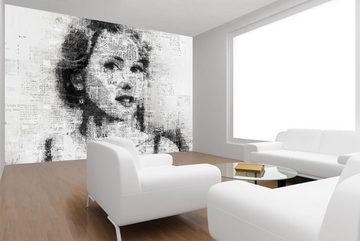 WandbilderXXL Fototapete Naomi, glatt, Newspaper, Vliestapete, hochwertiger Digitaldruck, in verschiedenen Größen