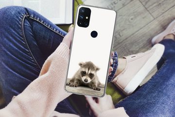 MuchoWow Handyhülle Waschbär - Tiere - Jungen - Mädchen, Phone Case, Handyhülle OnePlus Nord N10 5G, Silikon, Schutzhülle