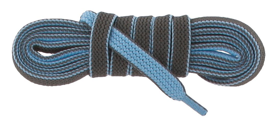 Grau/Blau Schnürsenkel Laces Bergal Double