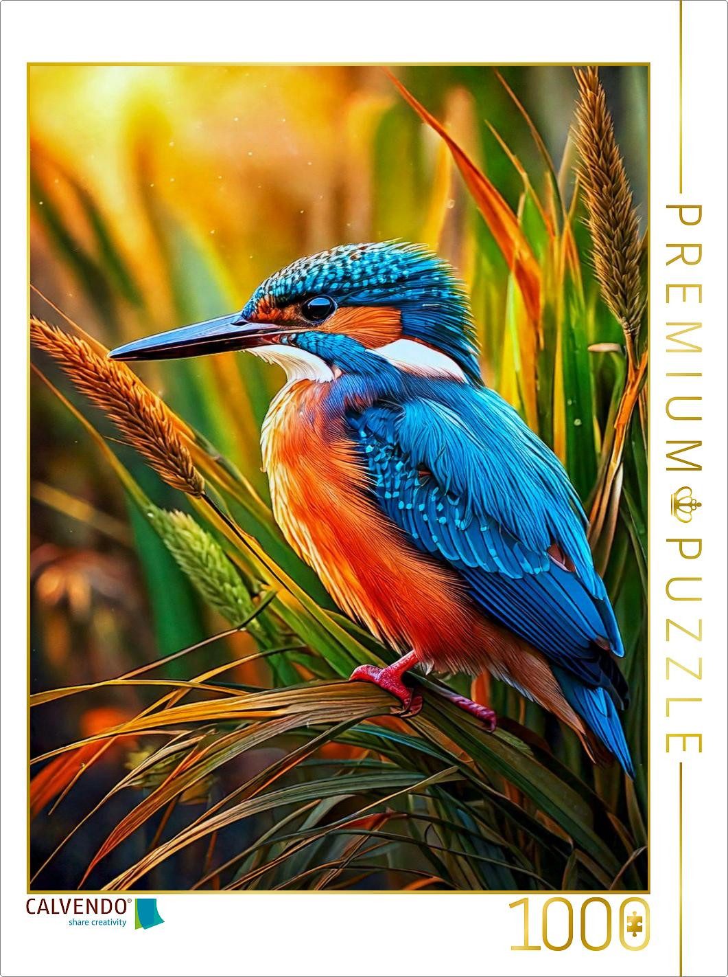 CALVENDO Puzzle CALVENDO Puzzle Eisvogel, 1000 Teile Lege-Größe 64x48cm Foto-Puzzle f, 1000 Puzzleteile