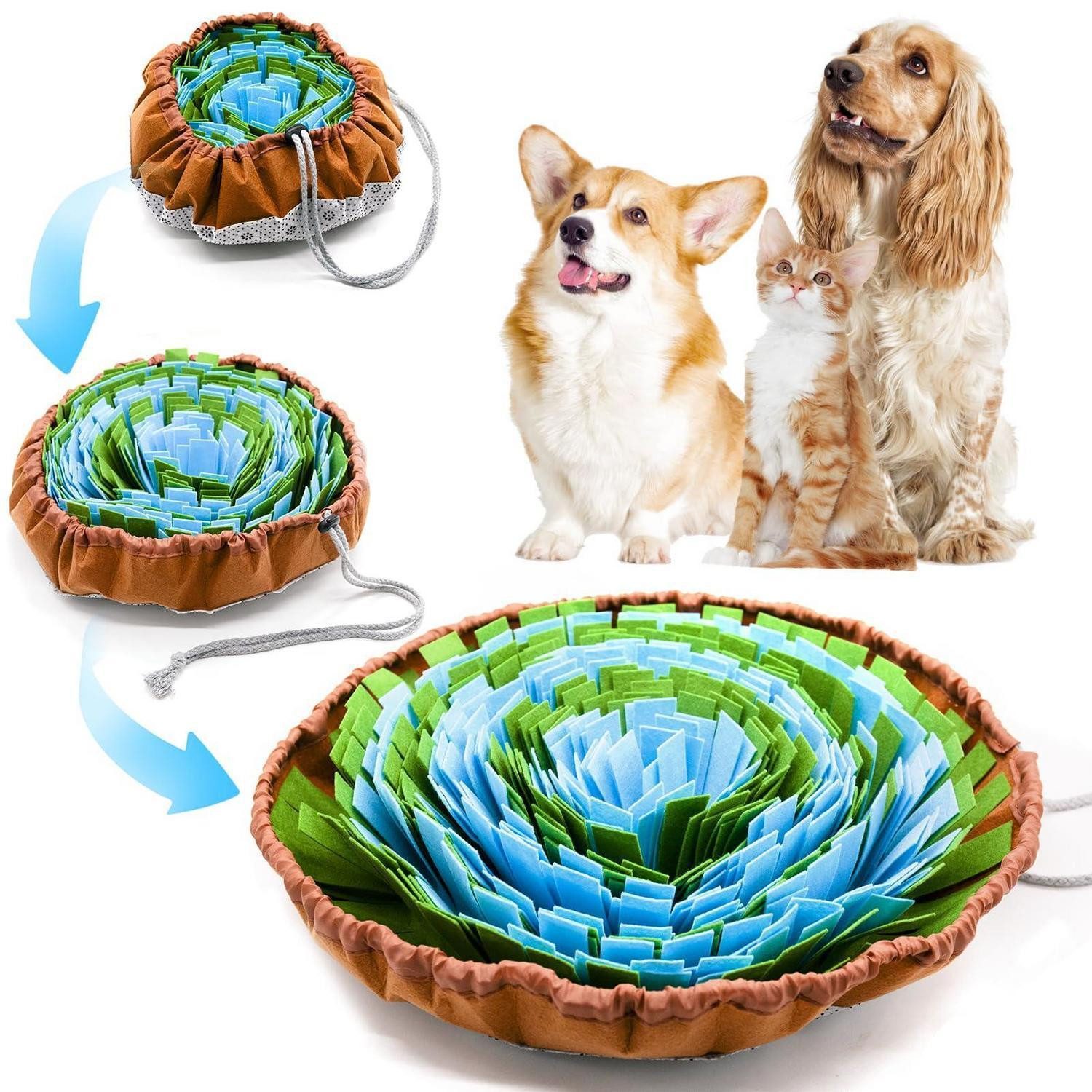 LuxusKollektion Schnüffelteppich Schnüffelteppich Hund Intelligenztraining, Textil