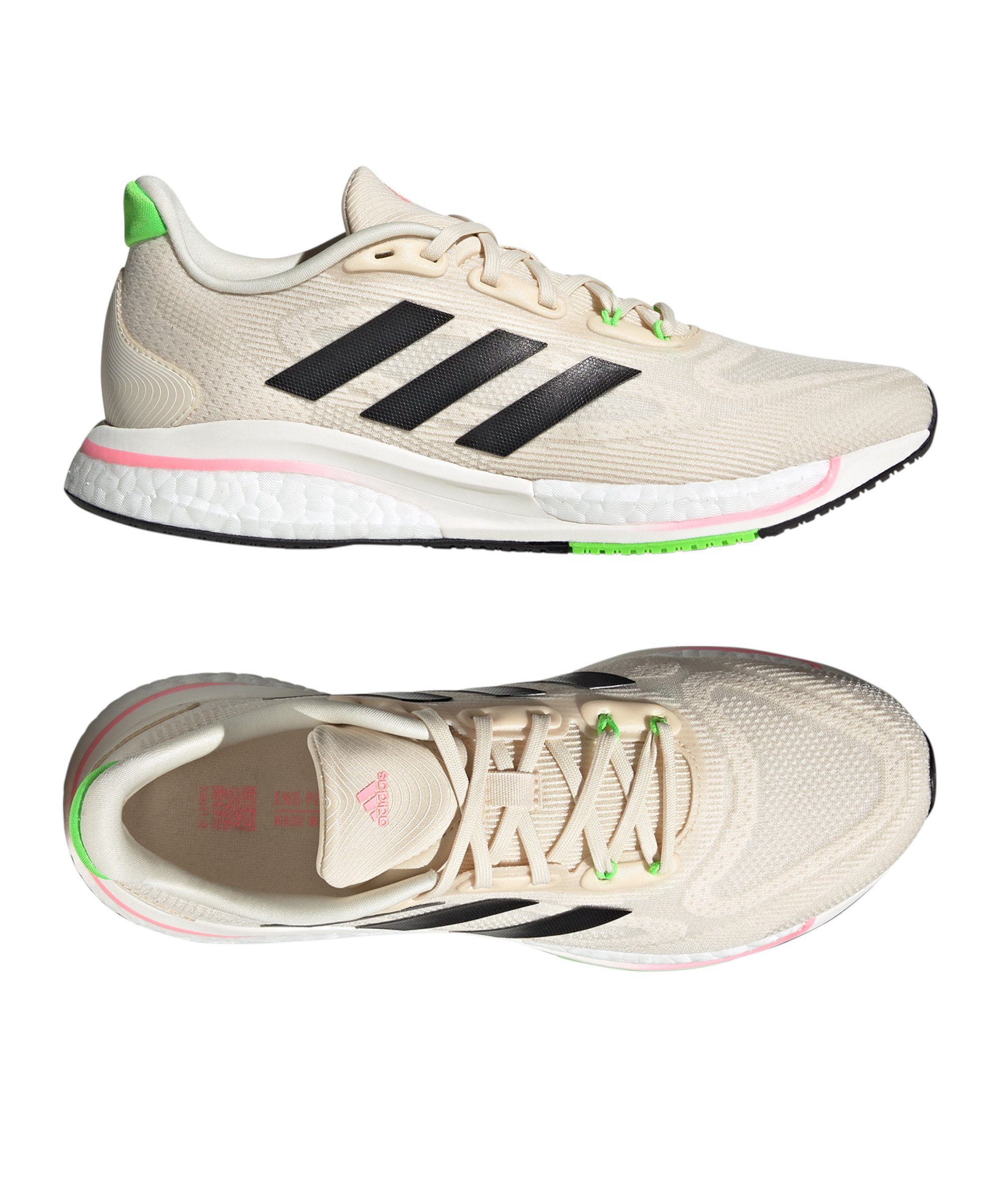 Laufschuh Laufschuh Performance Supernova+ adidas beigeschwarzgruenpink