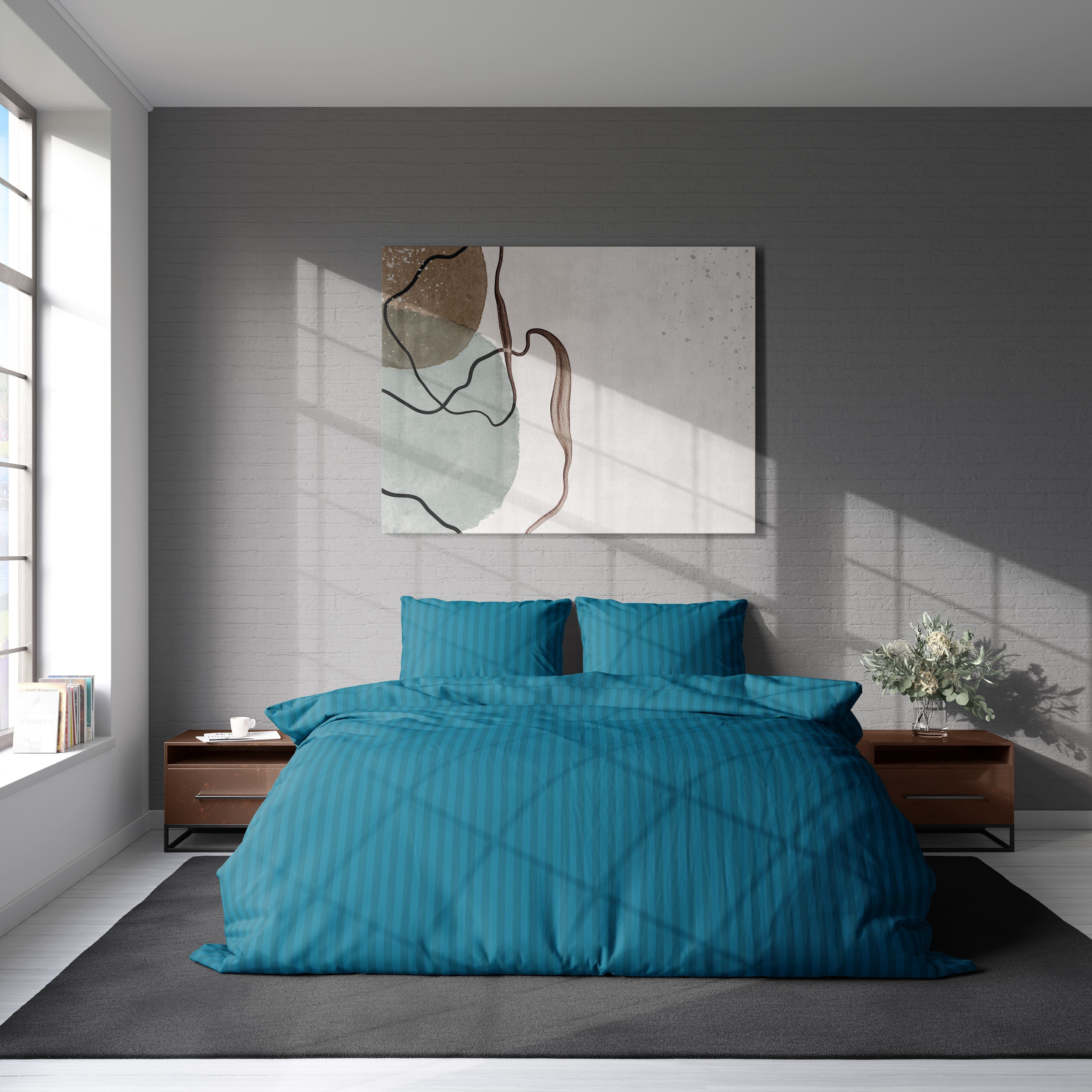 One Home Bettwäsche Damast, Mikrofaser, gestreift und elegant, 3 teilig Dop günstig online kaufen