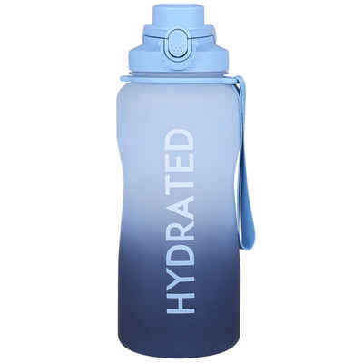 Sarcia.eu Trinkflasche Blaue Plastikflasche/Trinkflasche mit Mundstück 2,3 l