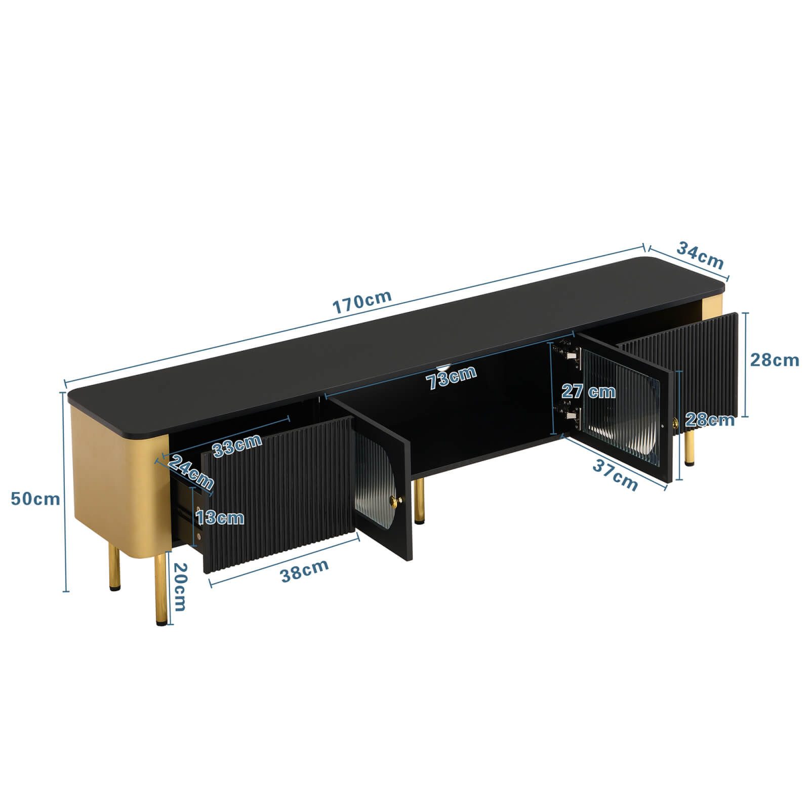 Furnishings Home TV-Schrank Lowboard 170cm 1x günstig online kaufen