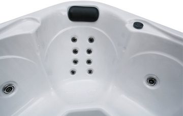 Sanotechnik Whirlpool TIROL, (Set), 210x210x80 cm, inkl. Abdeckung
