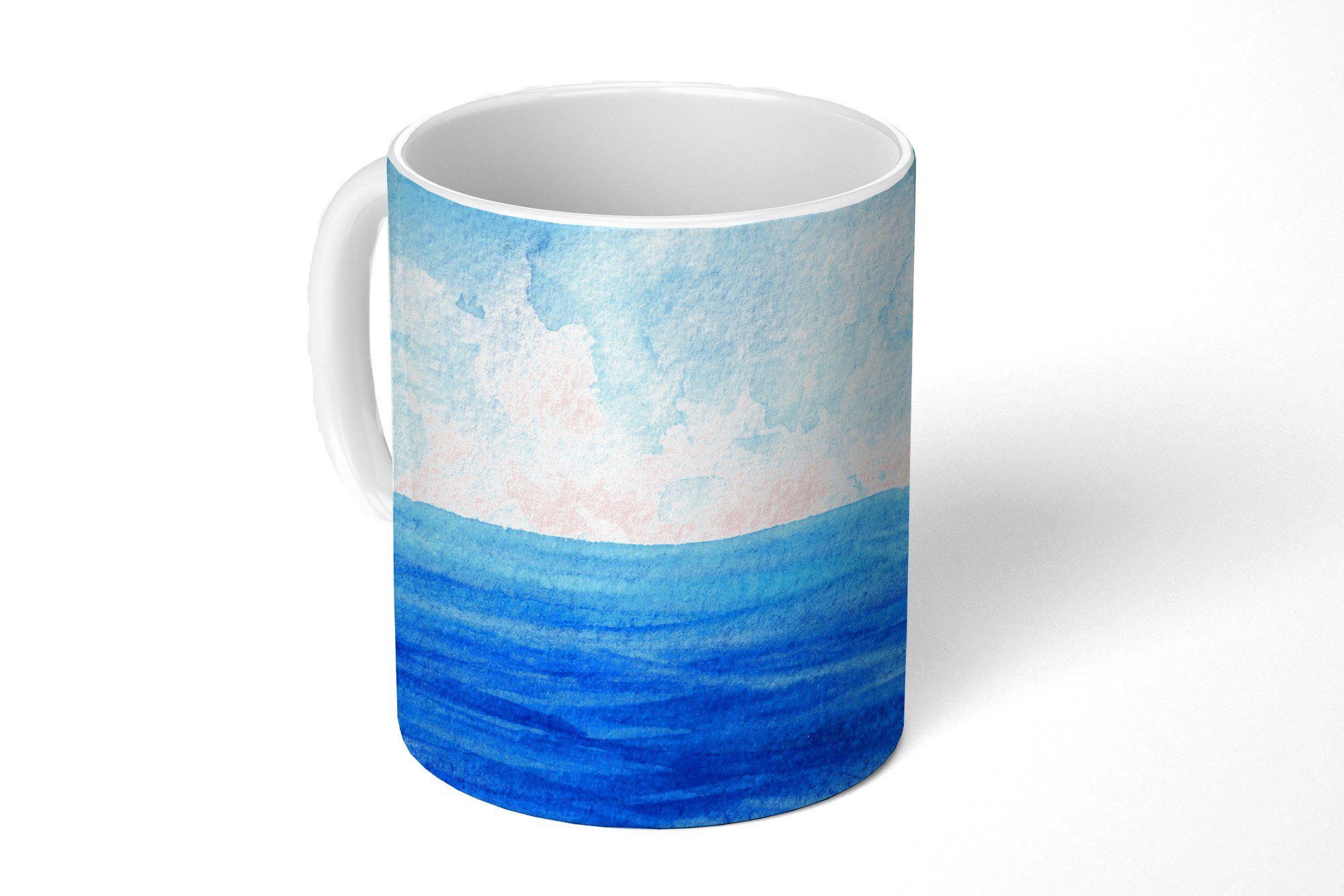 Teetasse, Keramik, Meer Himmel, Becher, Kaffeetassen, Teetasse, Aquarell - MuchoWow Geschenk Tasse -