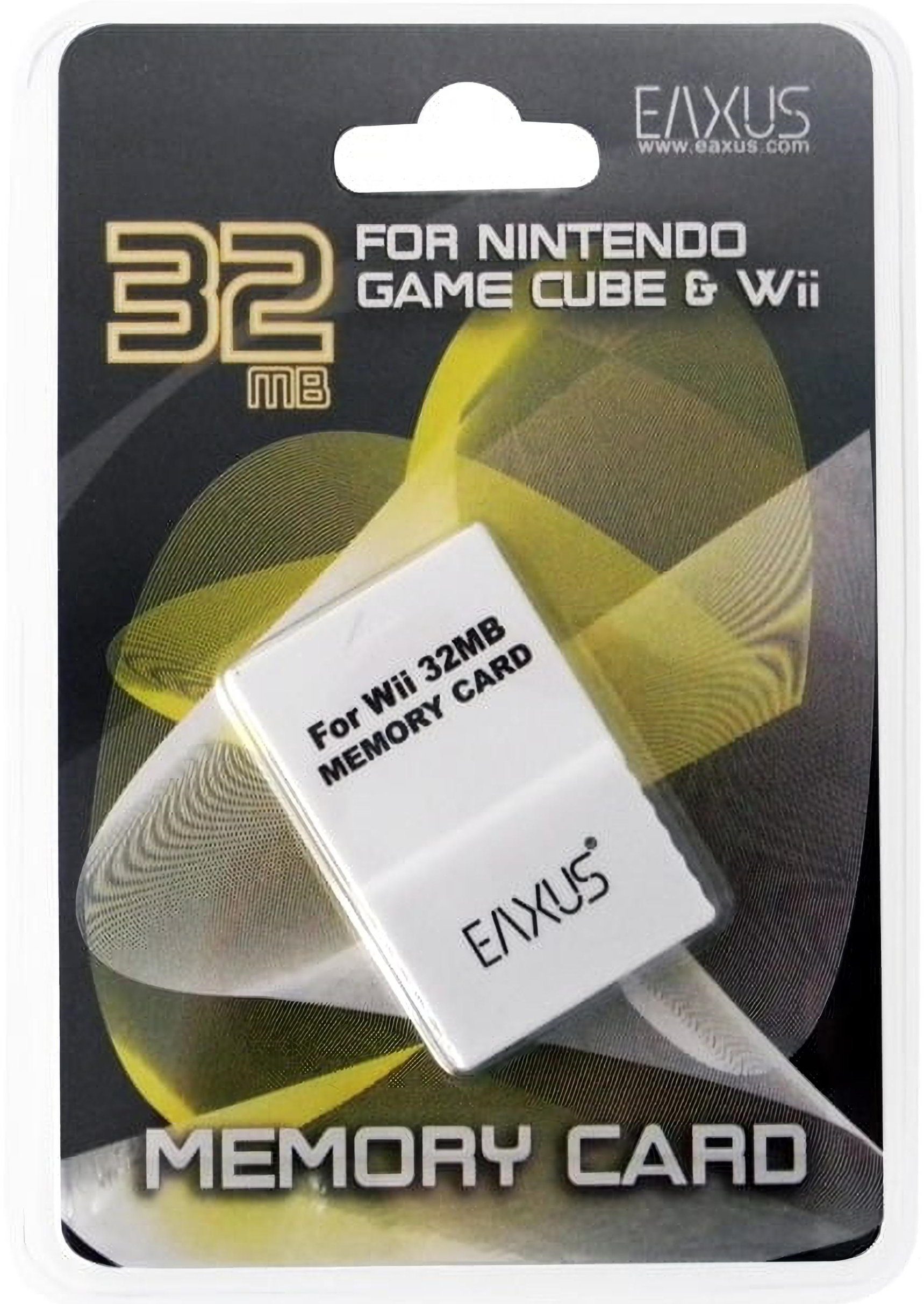 EAXUS Memory Card für Nintendo GameCube & Nintendo Wii - Speicherkarte (32  MB GB, für NGC & Wii - Zum Speichern Ihrer Spielstände. 8 - 128 MB)