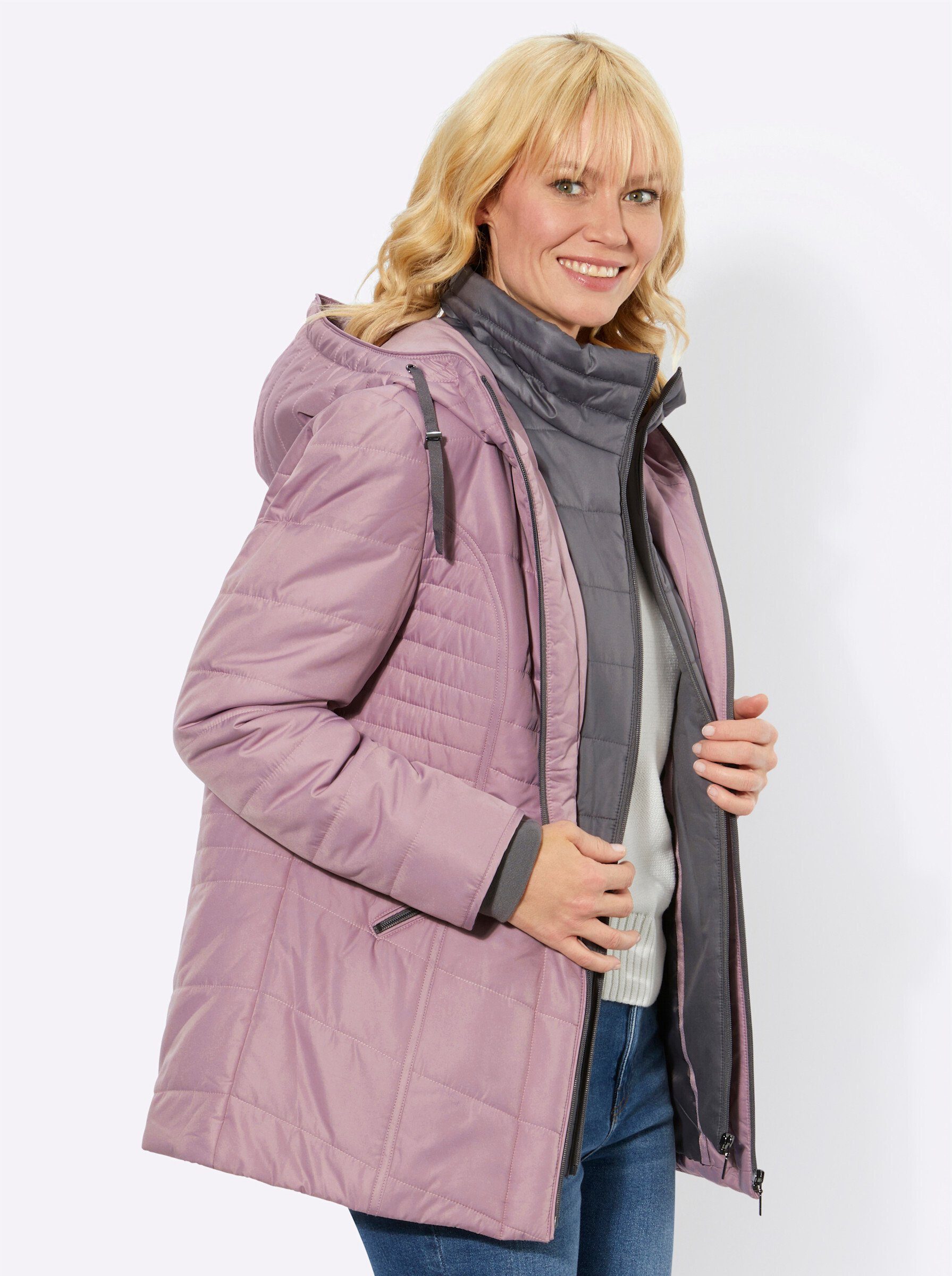 WITT WEIDEN Allwetterjacke mauve-anthrazit