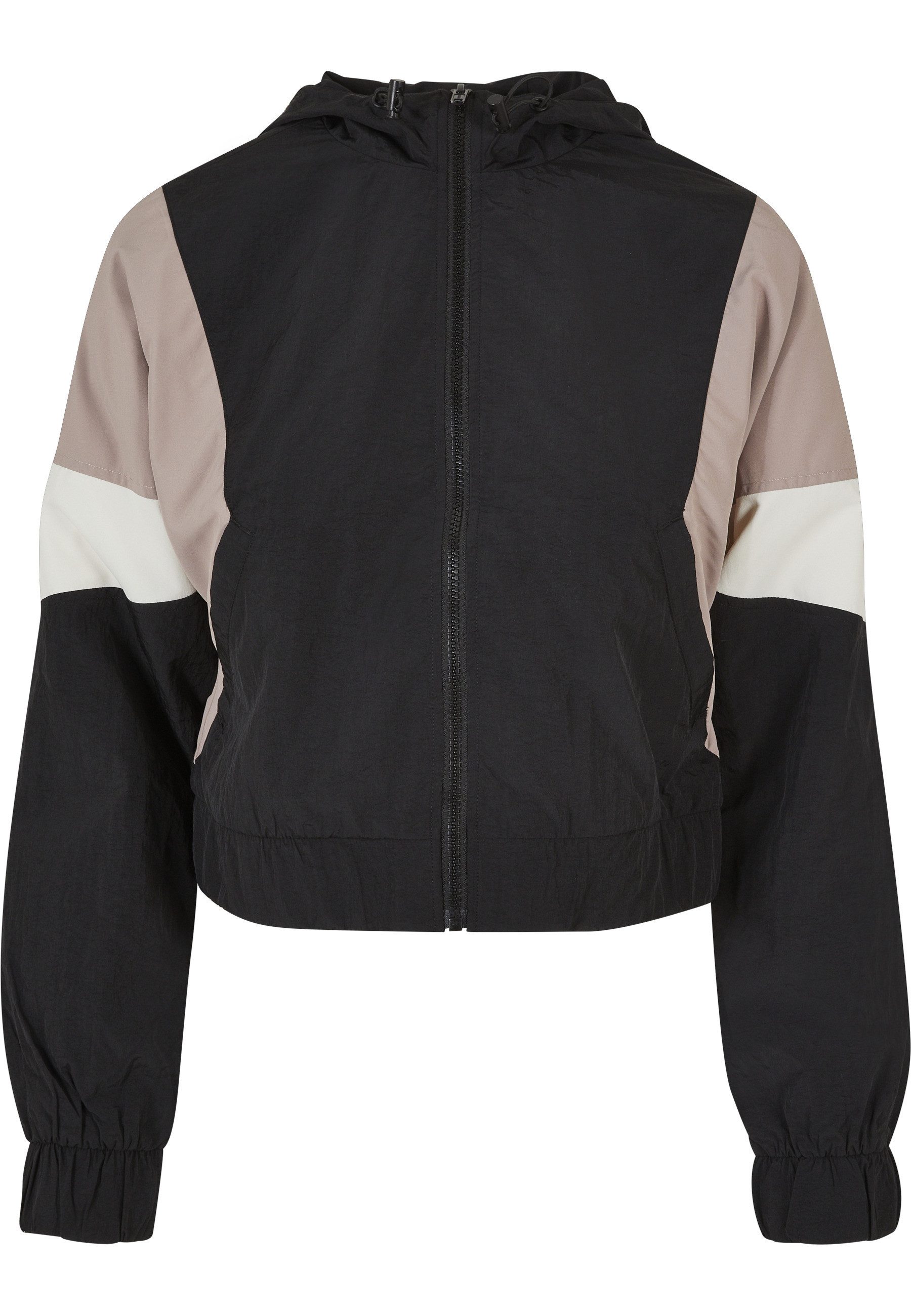 Outdoorjacke Urban Classics Damen Ladies Short 3-Tone Crinkle Jacket