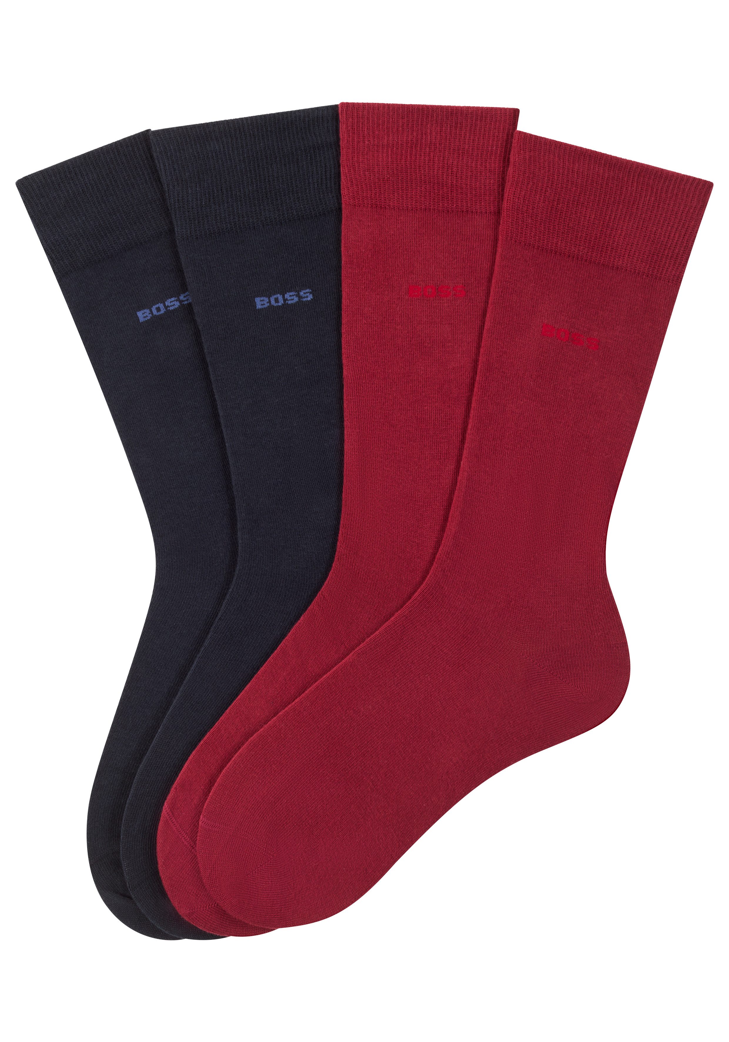 BOSS Businesssocken 2P RS Uni CC (Packung, 2-Paar, 2er) mit Markenlogo günstig online kaufen