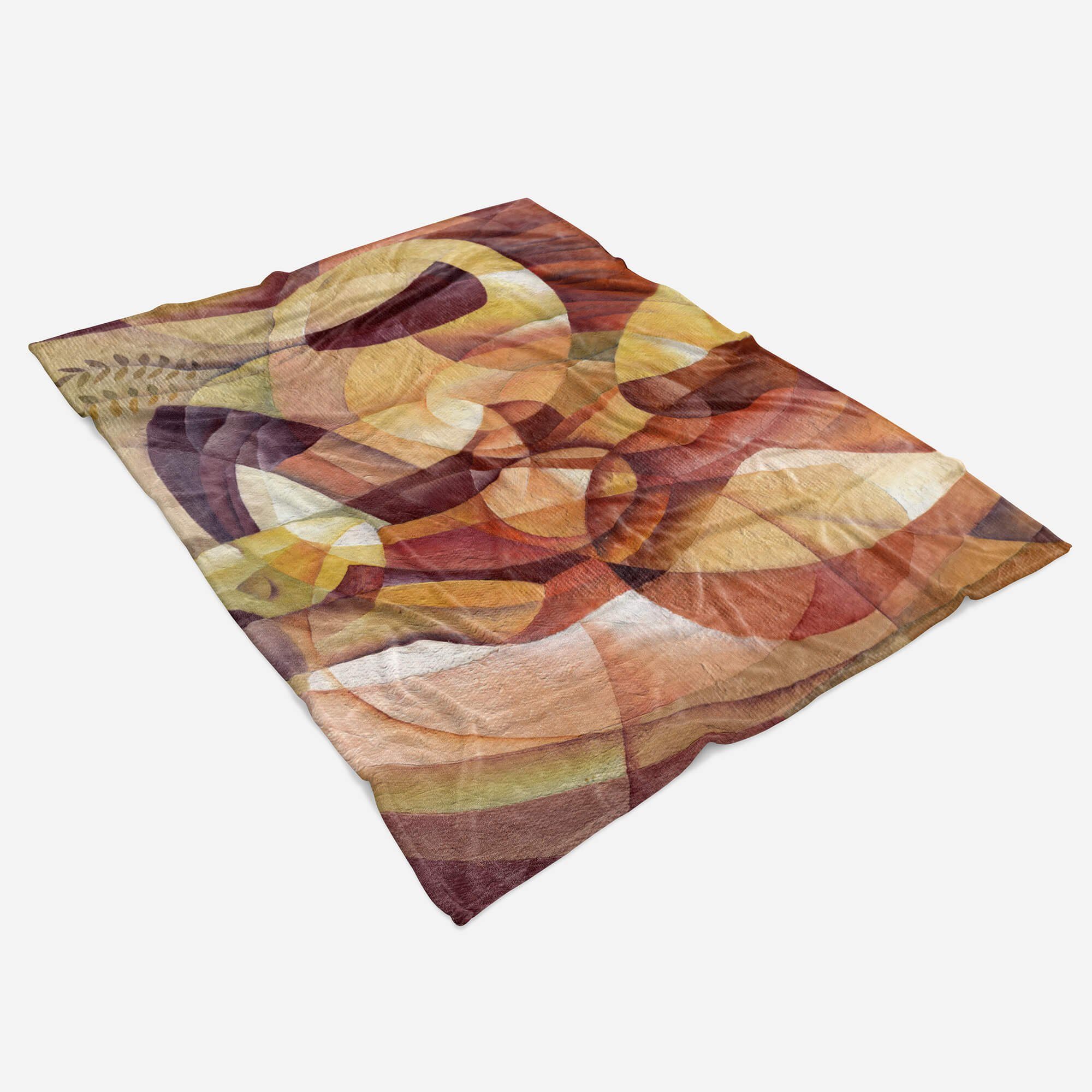 Sinus Art Handtücher Baumwolle-Polyester-Mix Kuscheldecke Kunst, (1-St), Fotomotiv Saunatuch Abstrakt Malerei mit Handtuch Strandhandtuch Handtuch