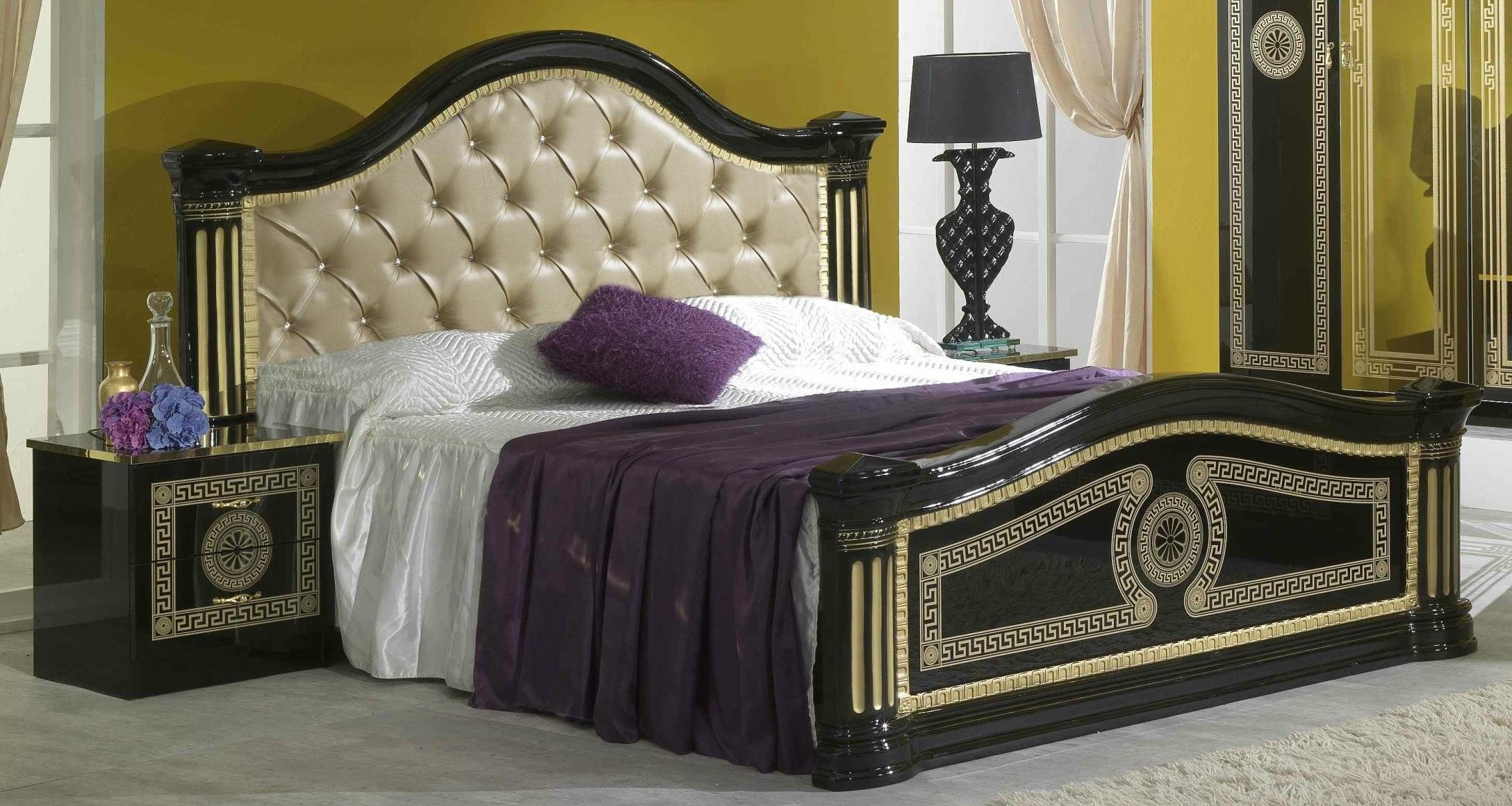 JVmoebel Polsterbett Chesterfield Lederbett in elegantem Design für erholsame Nächte, Made in Europa