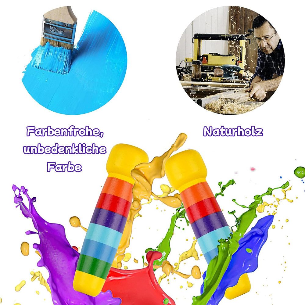 AFKSMILE Springseil Springseil Lang, Springseil Kinder, 5M Seilspringen für Mehrspieler, Gruppen Seil mit Holzgriff für Kinder und Erwachsene, Schule, Sport