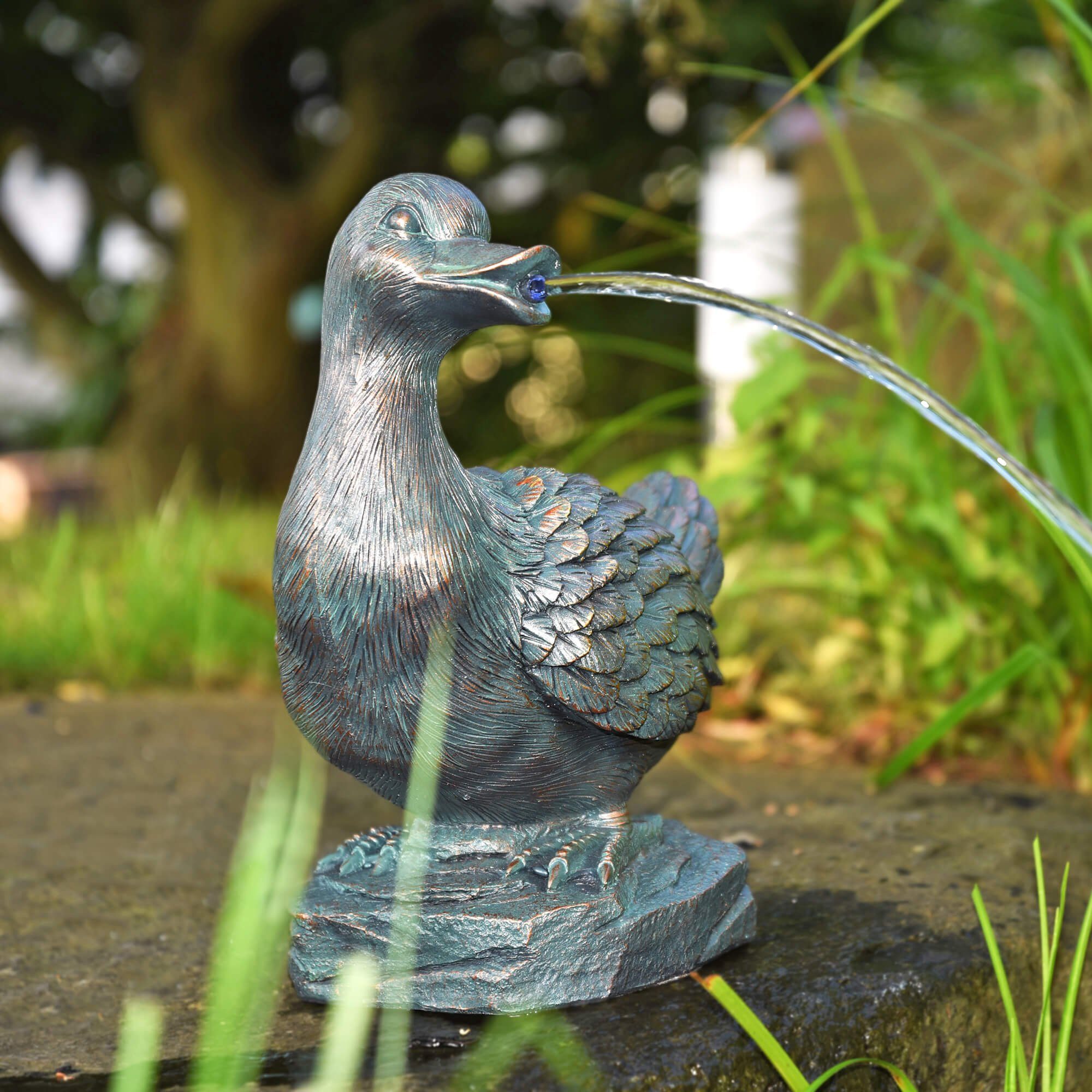 Heissner Wasserspeier Teichfigur 'Ente', 25x15x30cm (1 St)