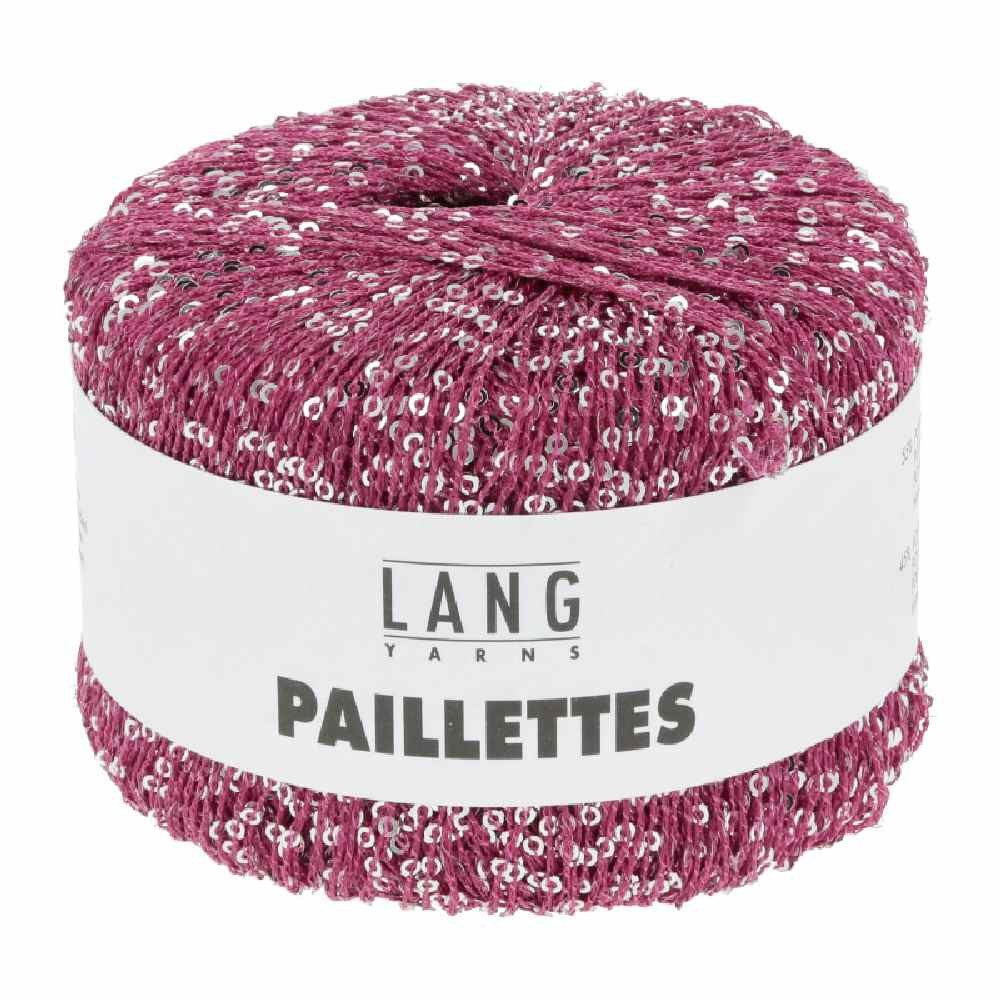LANG YARNS PAILLETTES Häkelwolle, 112 m (25 Gramm), glänzendes Effektgarn mit Pailletten von Lang Yarns