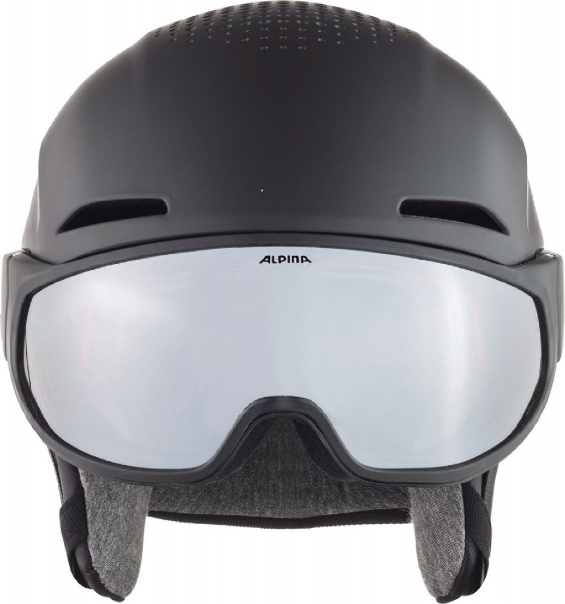Alpina Sports Skihelm Alpina ALTO V Skihelm Snowboardhelm mit Visier black matt A9238
