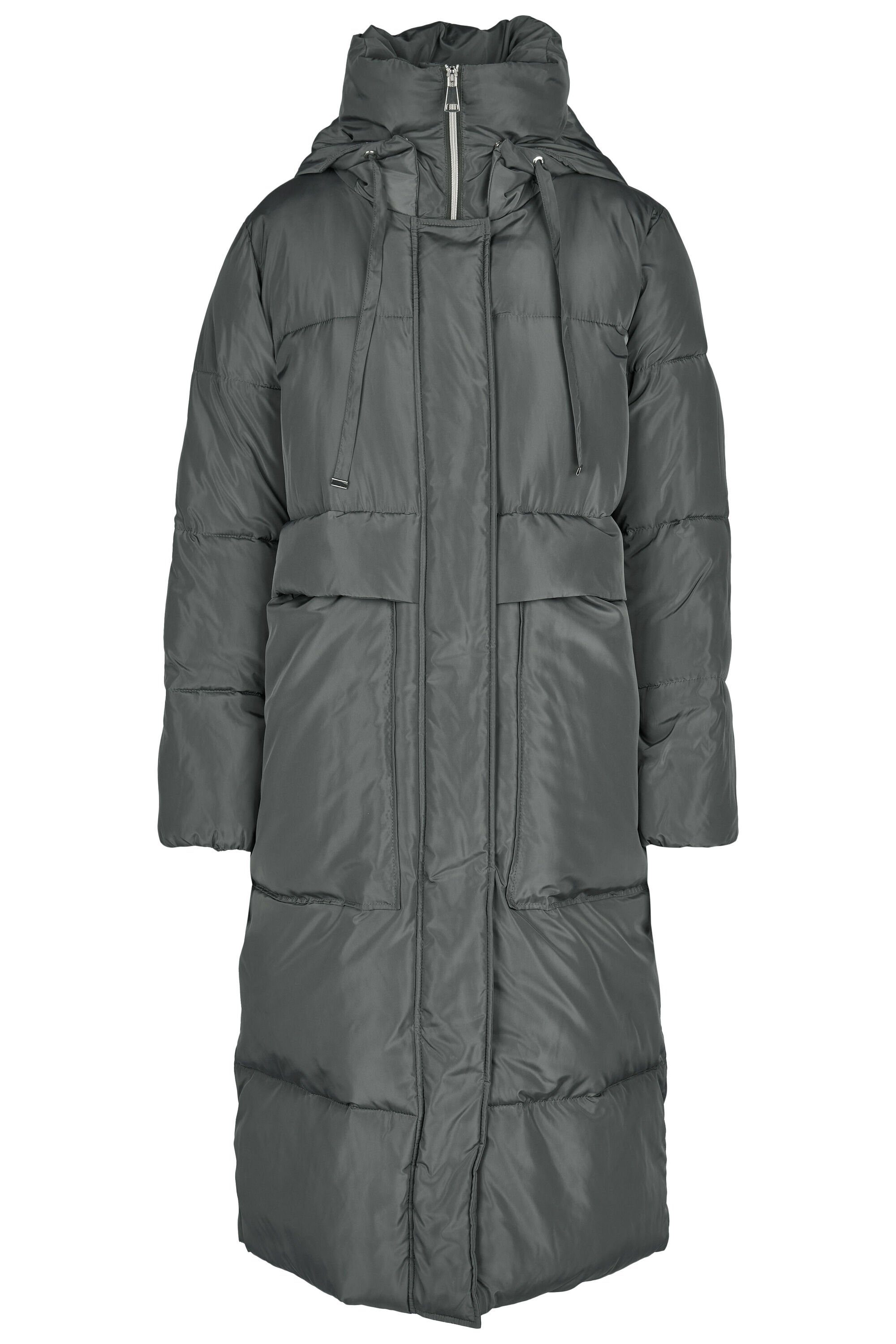 White Label Wintermantel mit Kapuze und verdecktem Reißverschluss günstig online kaufen