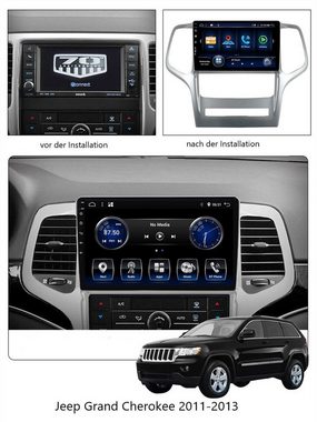 GABITECH Für Jeep Grand Cherokee 2008-2013 Android 11 Autoradio Carplay Einbau-Navigationsgerät