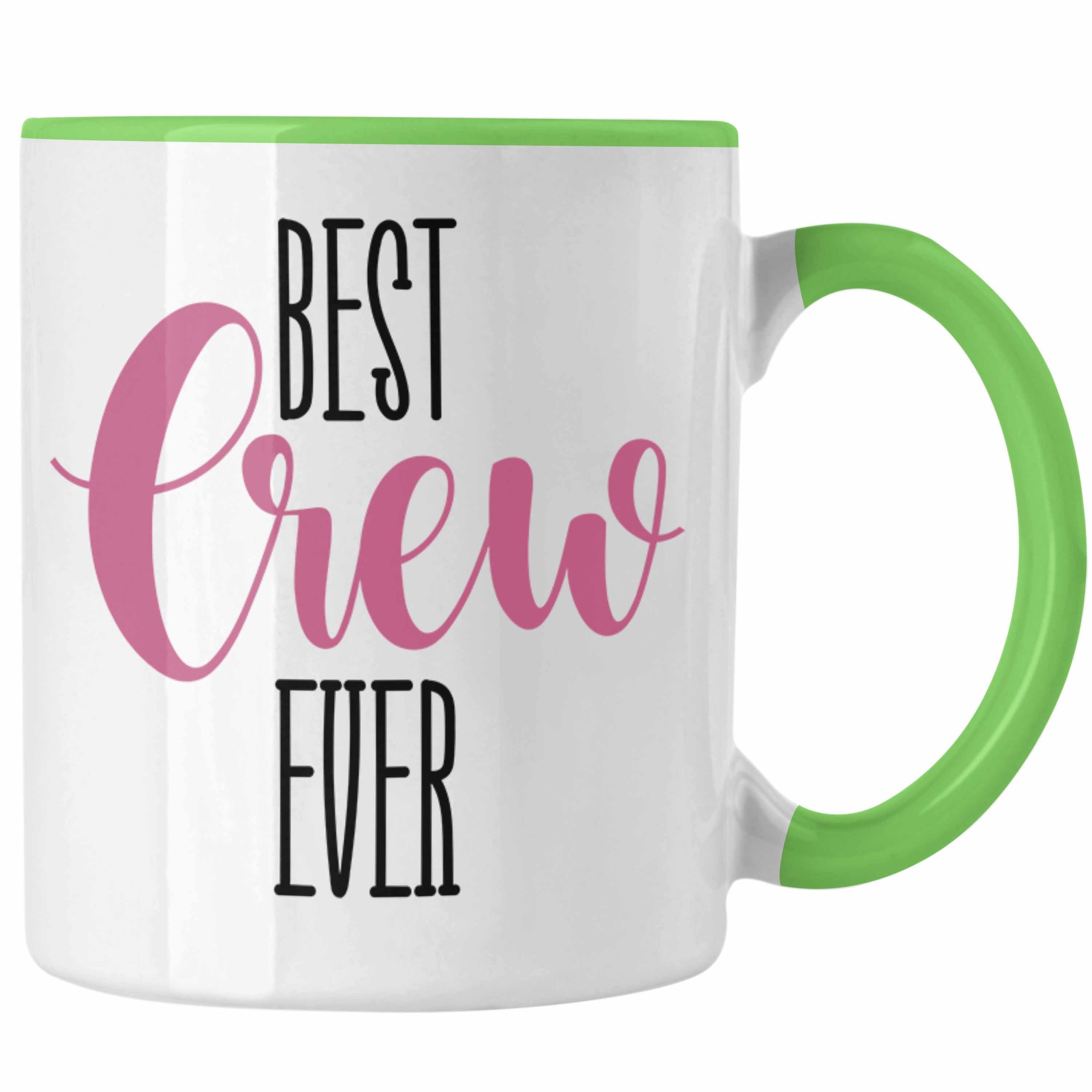 Tasse Zeiten Geschenk Ever das Trendation Best aller Geschenk beste Grün Tasse Crew für Team