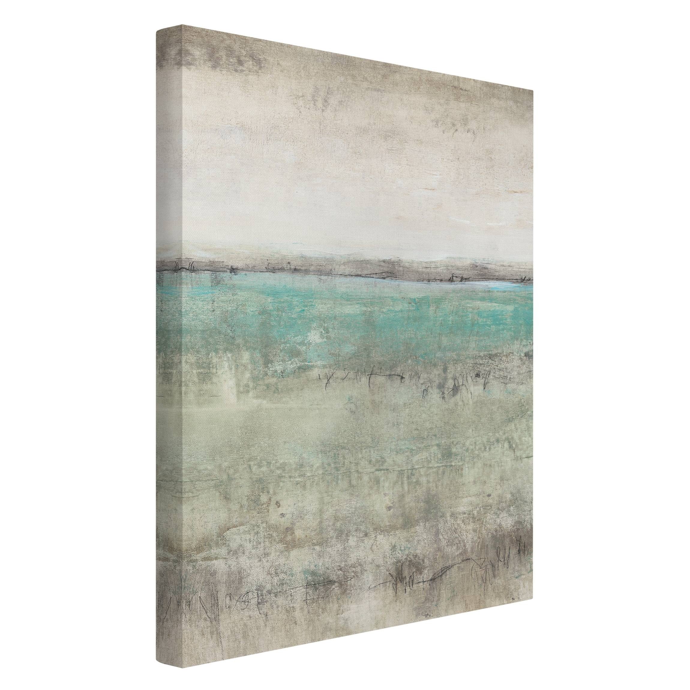 Bilderdepot24 Leinwandbild Abstrakt Modern Strand Horizont günstig online kaufen