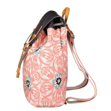 Oilily Rucksack Flower Swirl Backpack Pink Flamingo