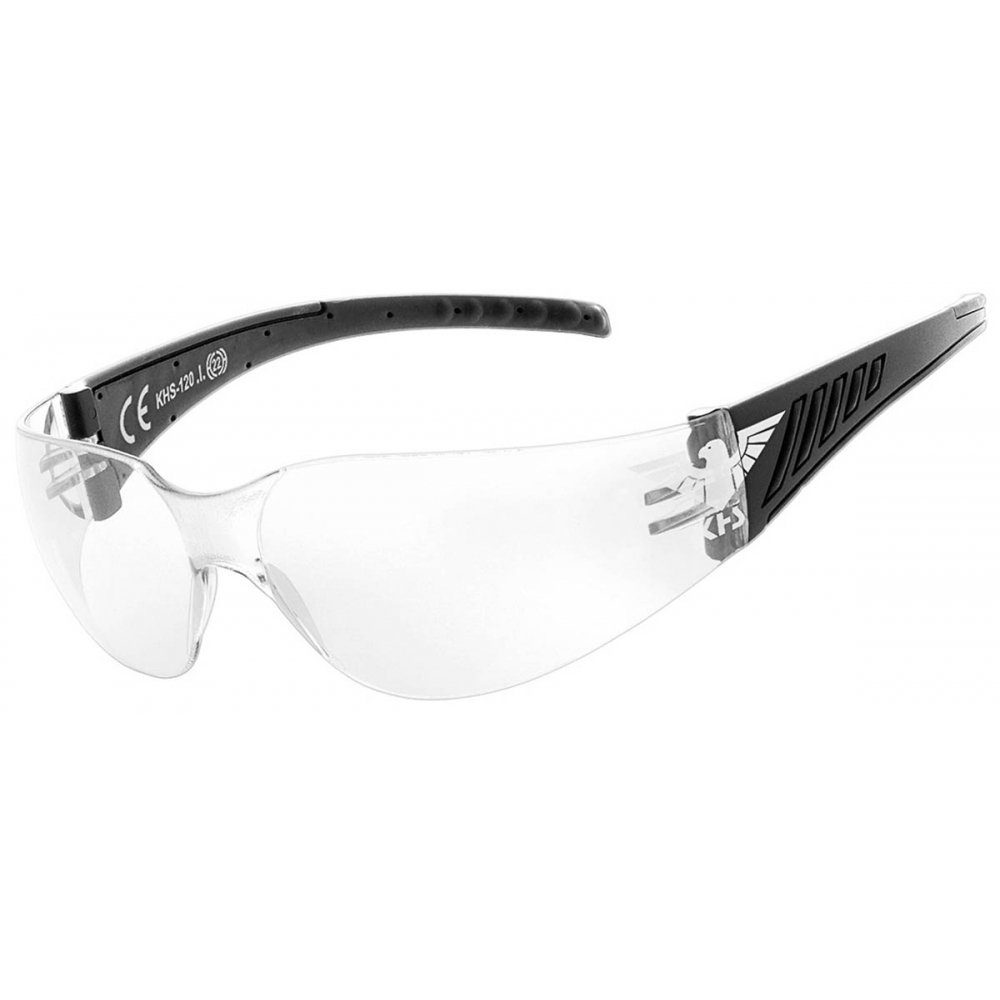 KHS Sonnenbrille Einsatzbrille, klar Sonnenbrille Etui) gummierter (Set, mit Belüftung inkl. Rahmen