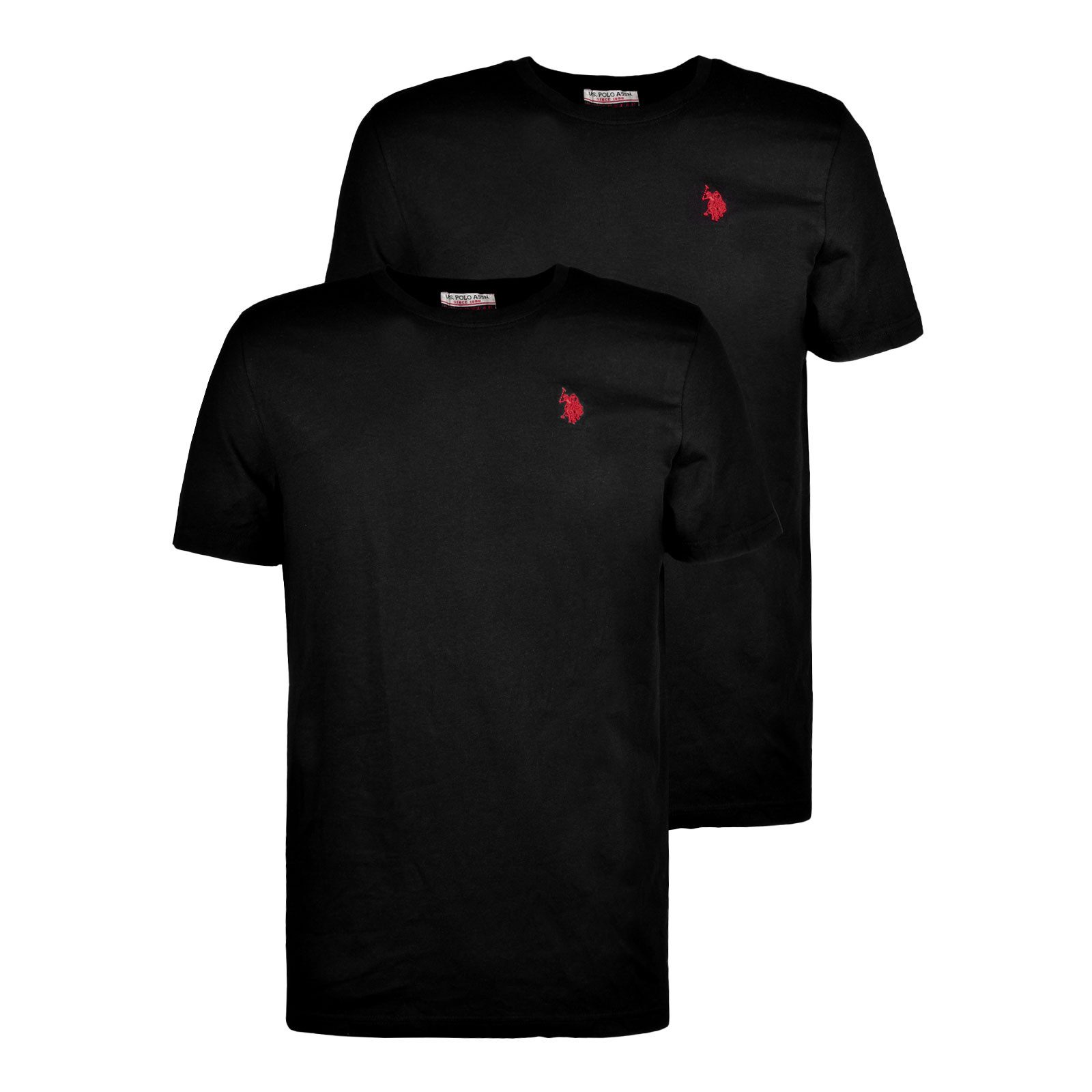 U.S. Polo Assn. T-Shirt T-Shirt 2er Pack R-Neck mit hochwertiger Markenstic günstig online kaufen