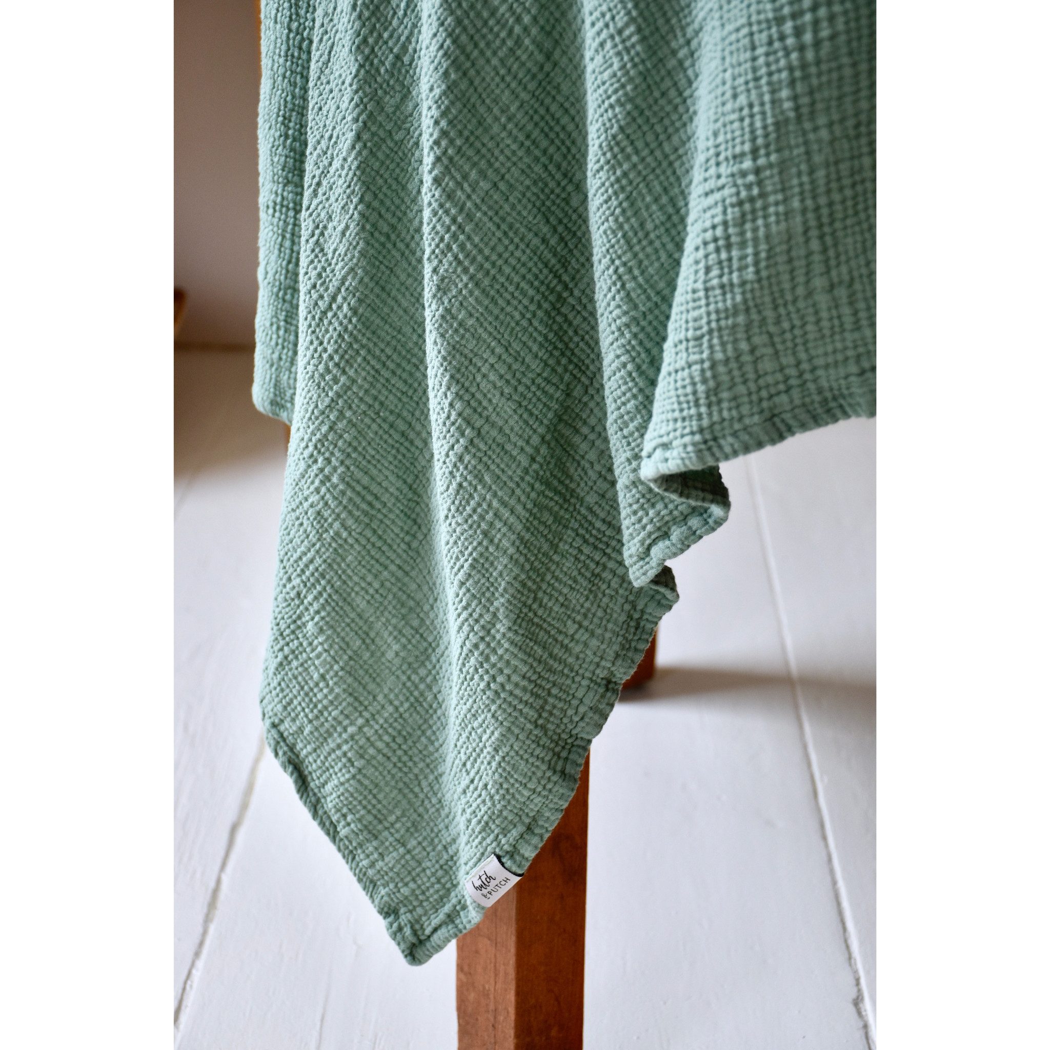 hutch&putch Tischdecke Musselin-Tischdecke "Angelina" • Eucalyptus (1-tlg)